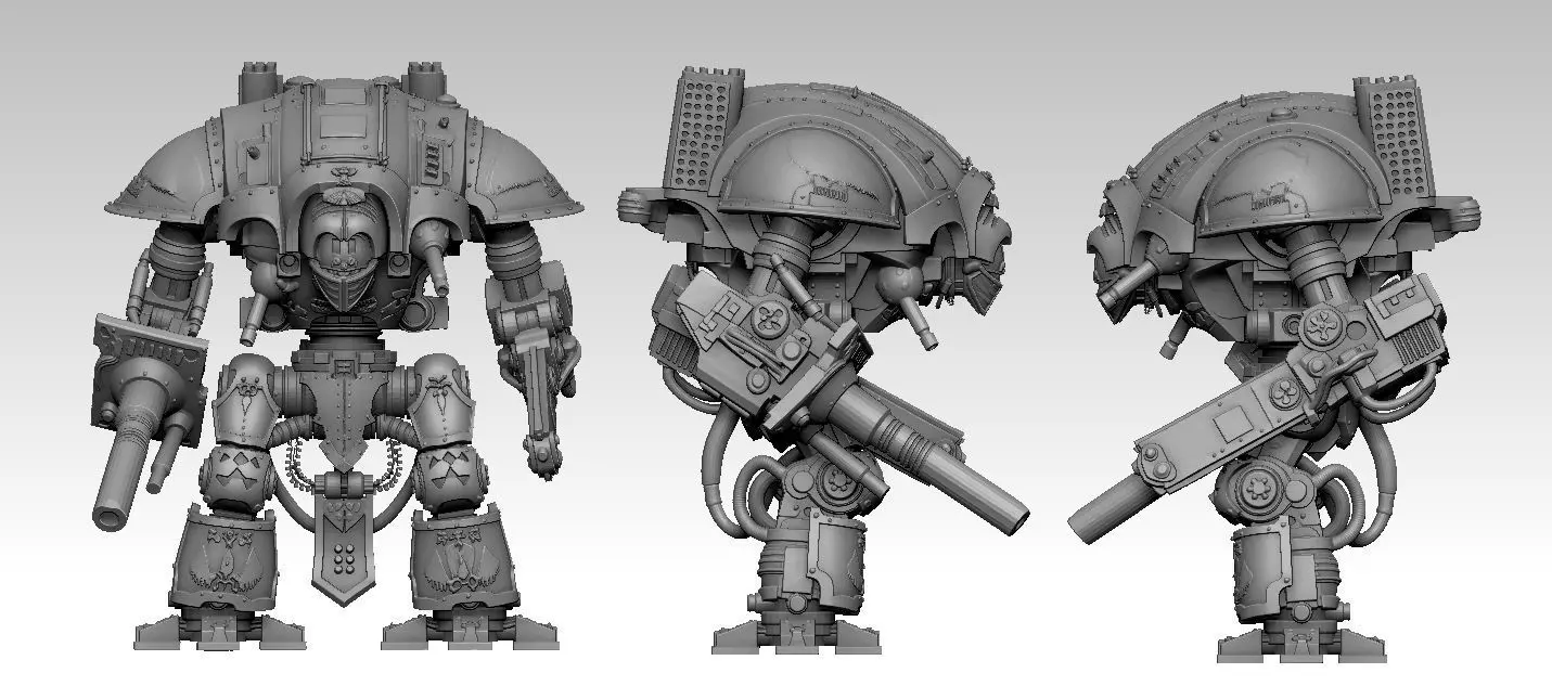 Cyborg Knight 3D print model_2