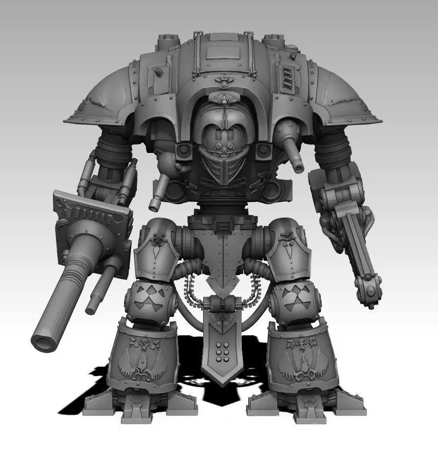 Cyborg Knight 3D print model_0