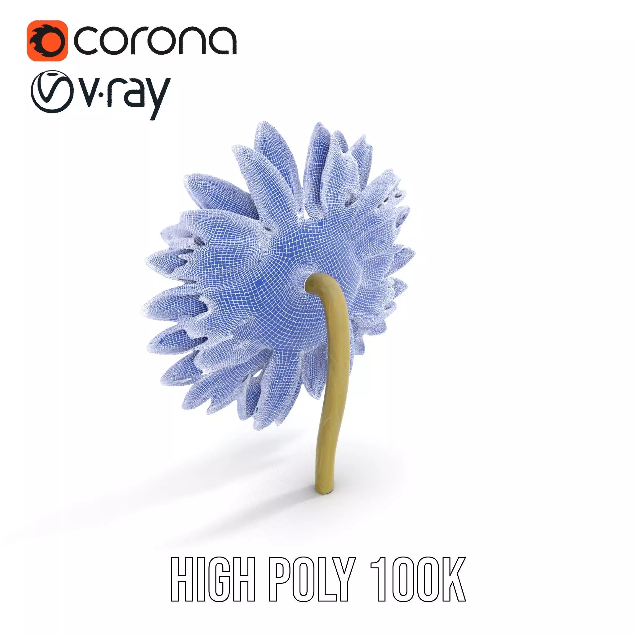 Radiant Sunflower model pack Low-poly 3D model_32