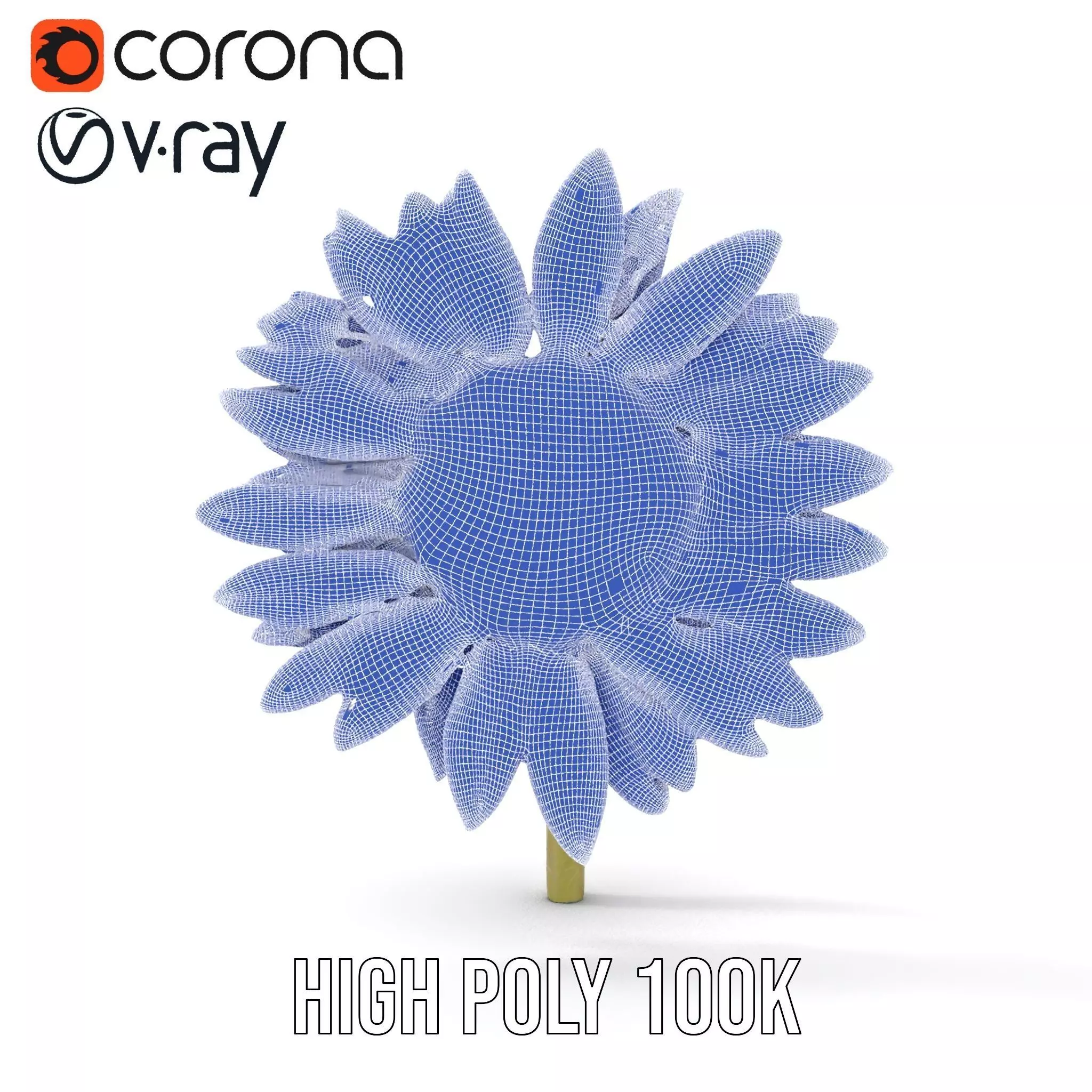 Radiant Sunflower model pack Low-poly 3D model_23