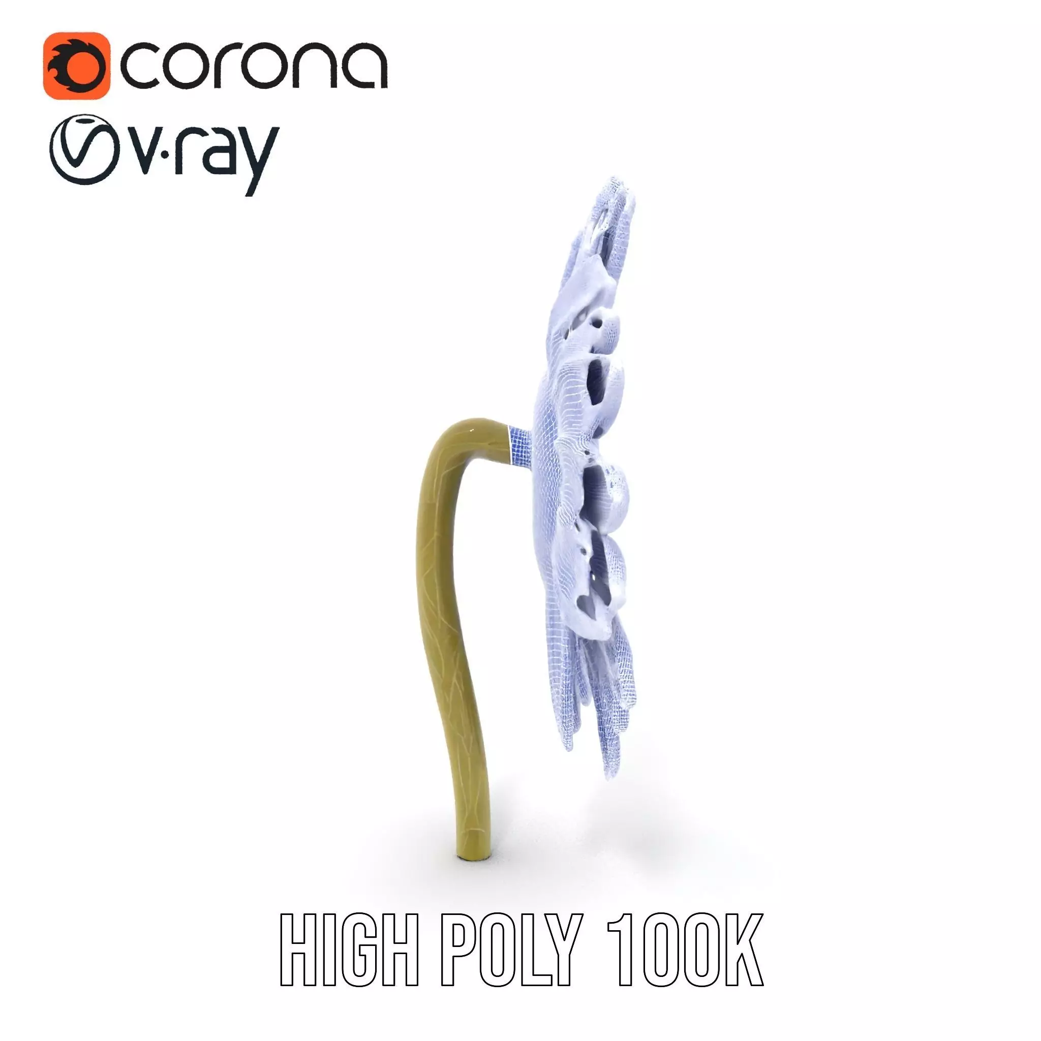 Radiant Sunflower model pack Low-poly 3D model_33