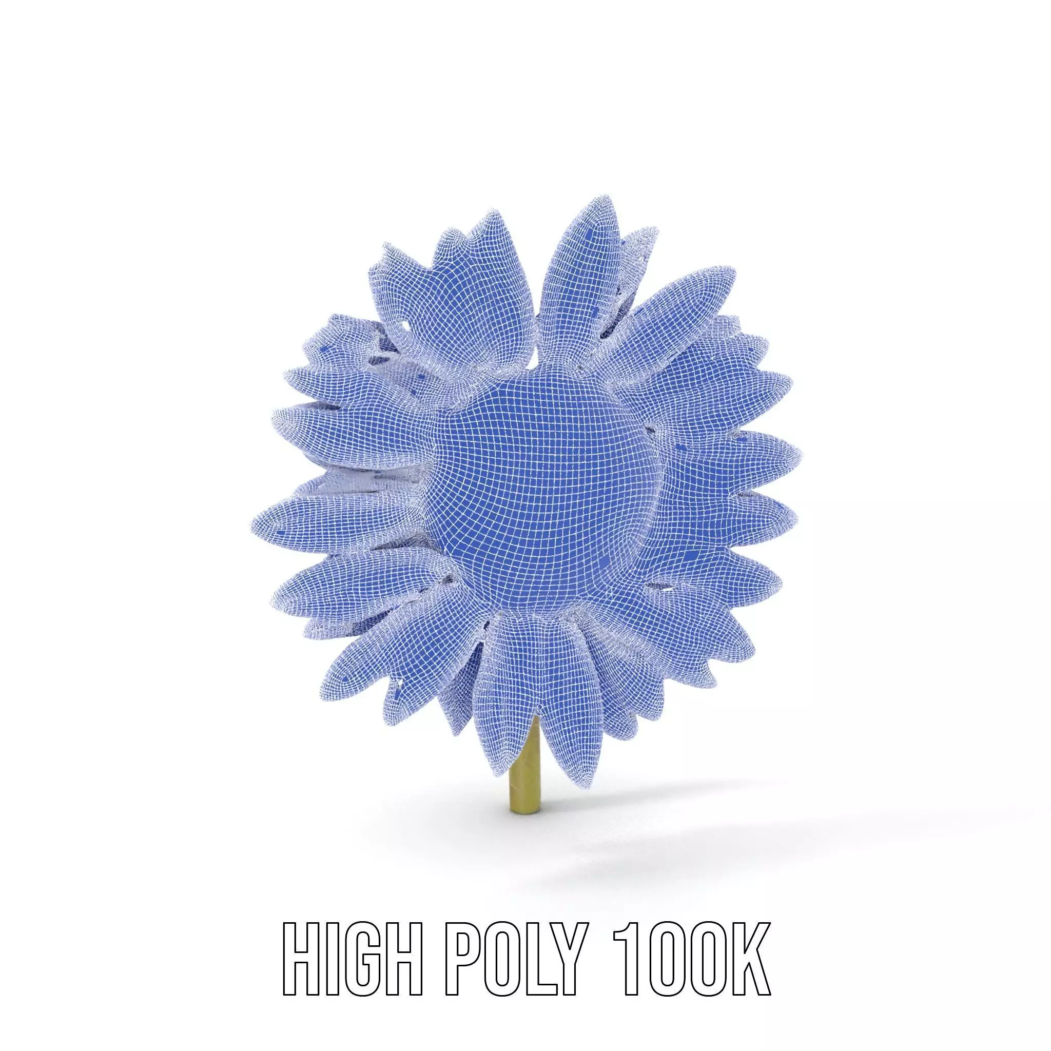 Radiant Sunflower model pack Low-poly 3D model_4