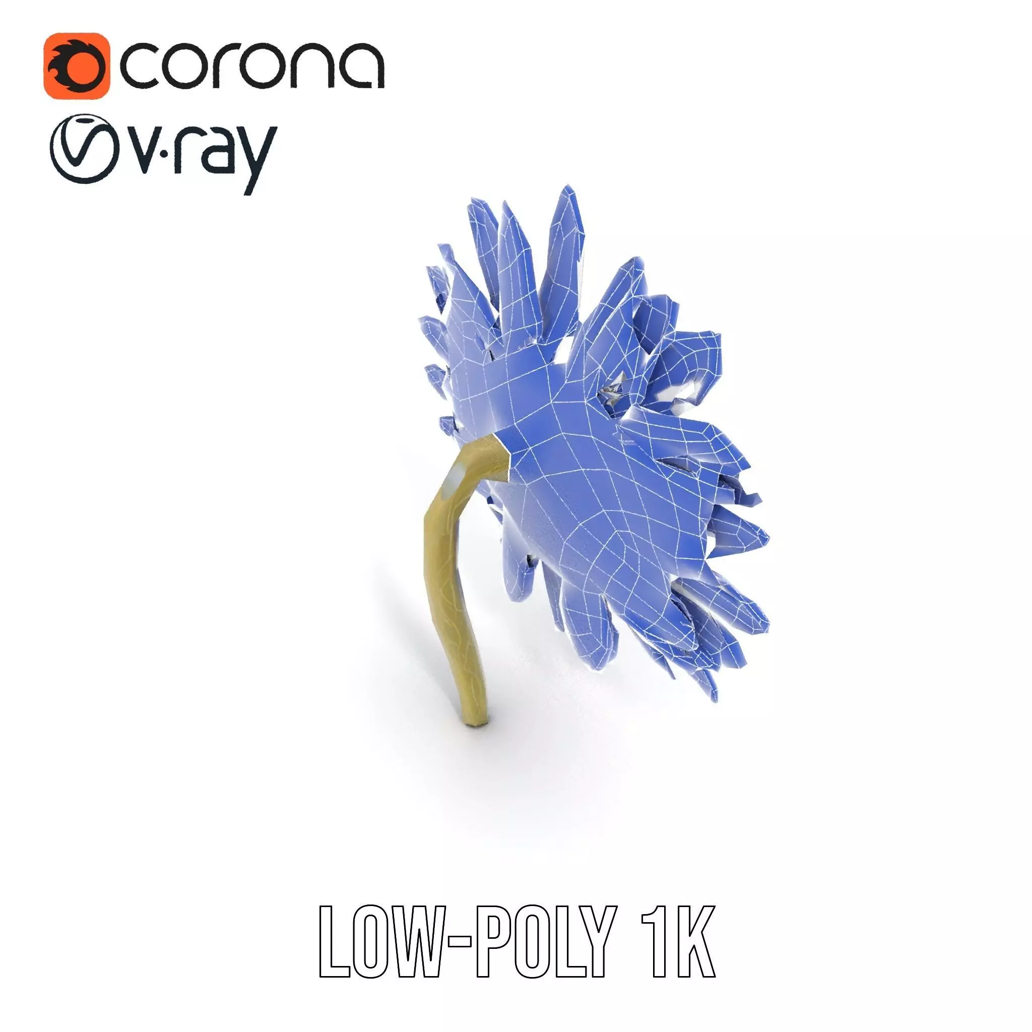 Radiant Sunflower model pack Low-poly 3D model_31