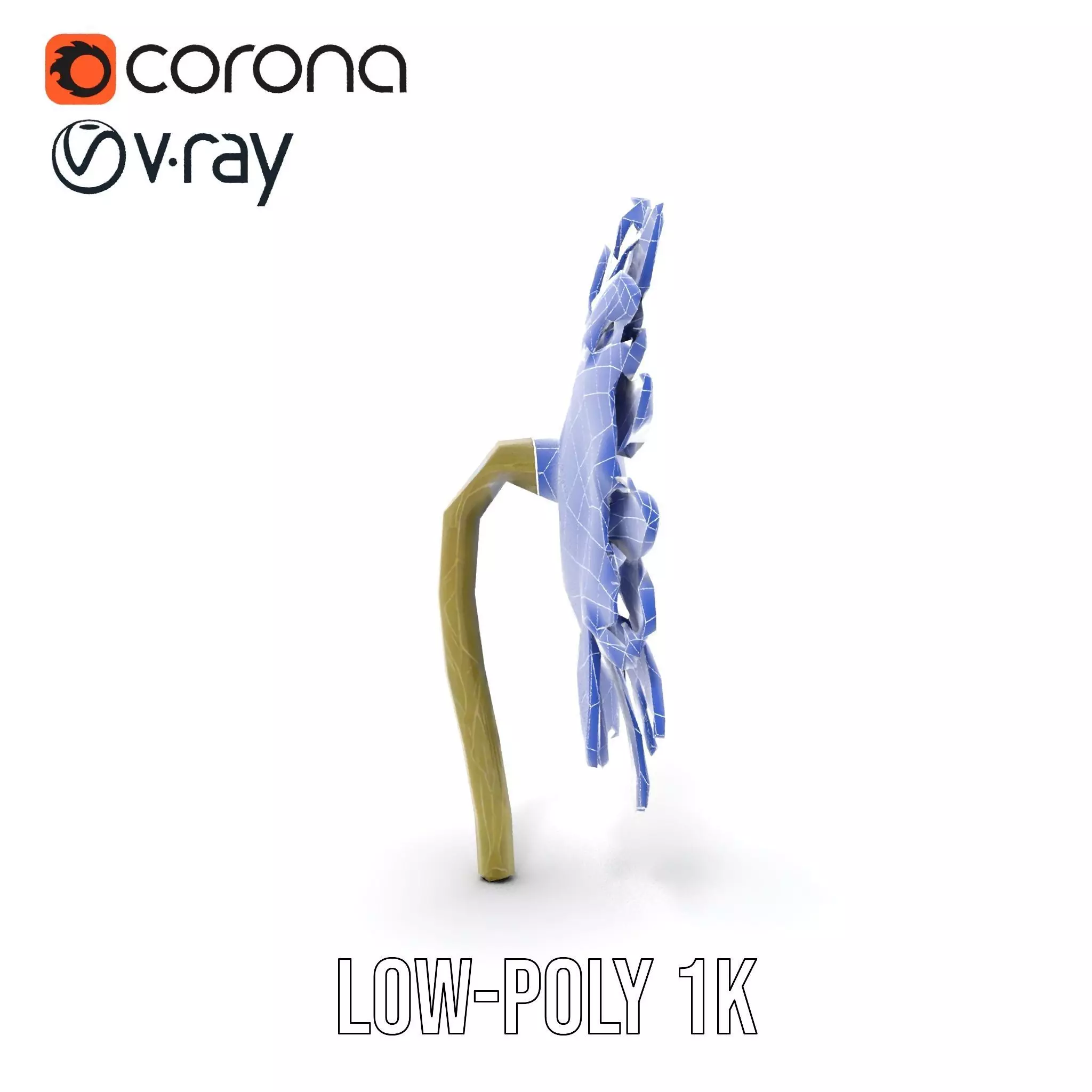 Radiant Sunflower model pack Low-poly 3D model_25