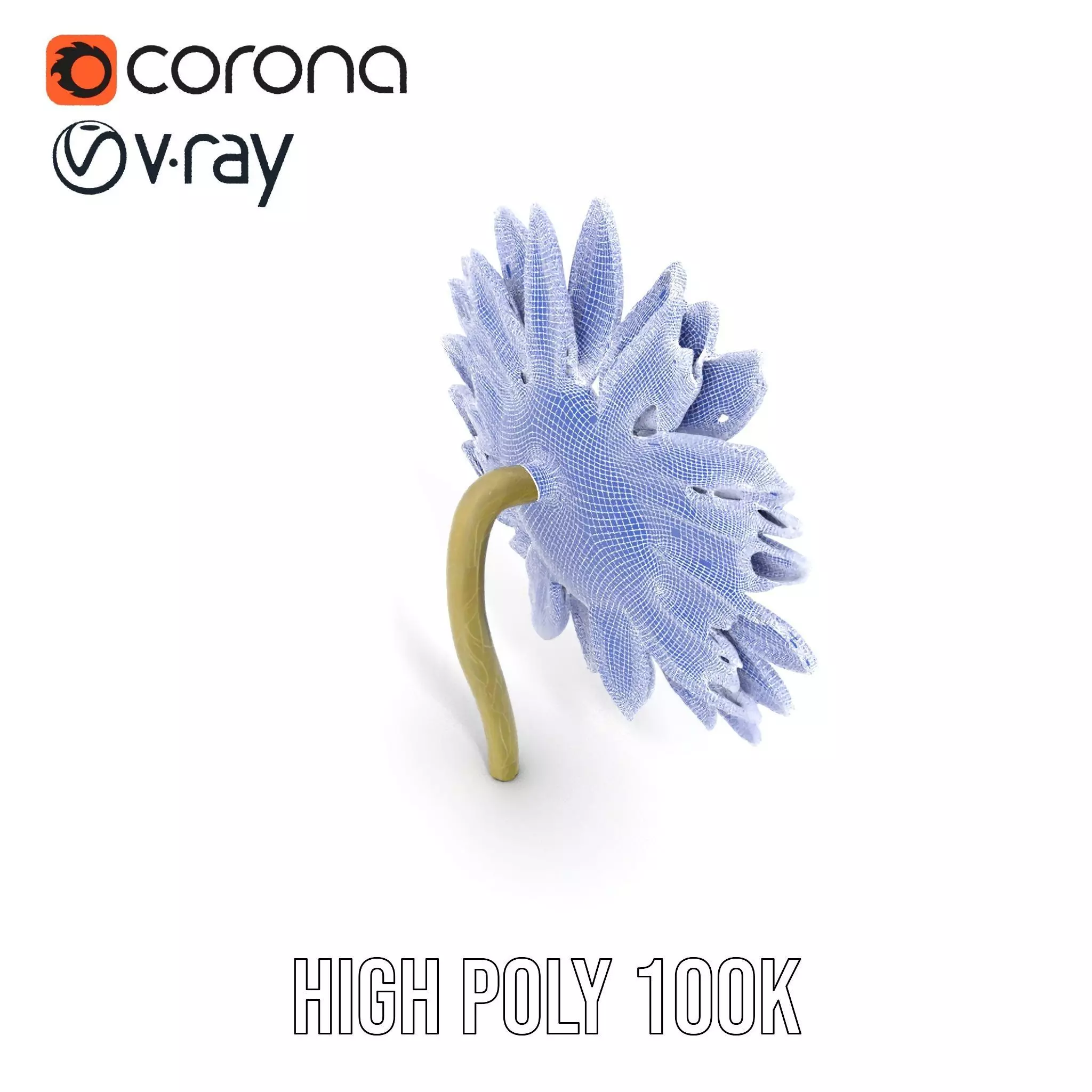 Radiant Sunflower model pack Low-poly 3D model_34