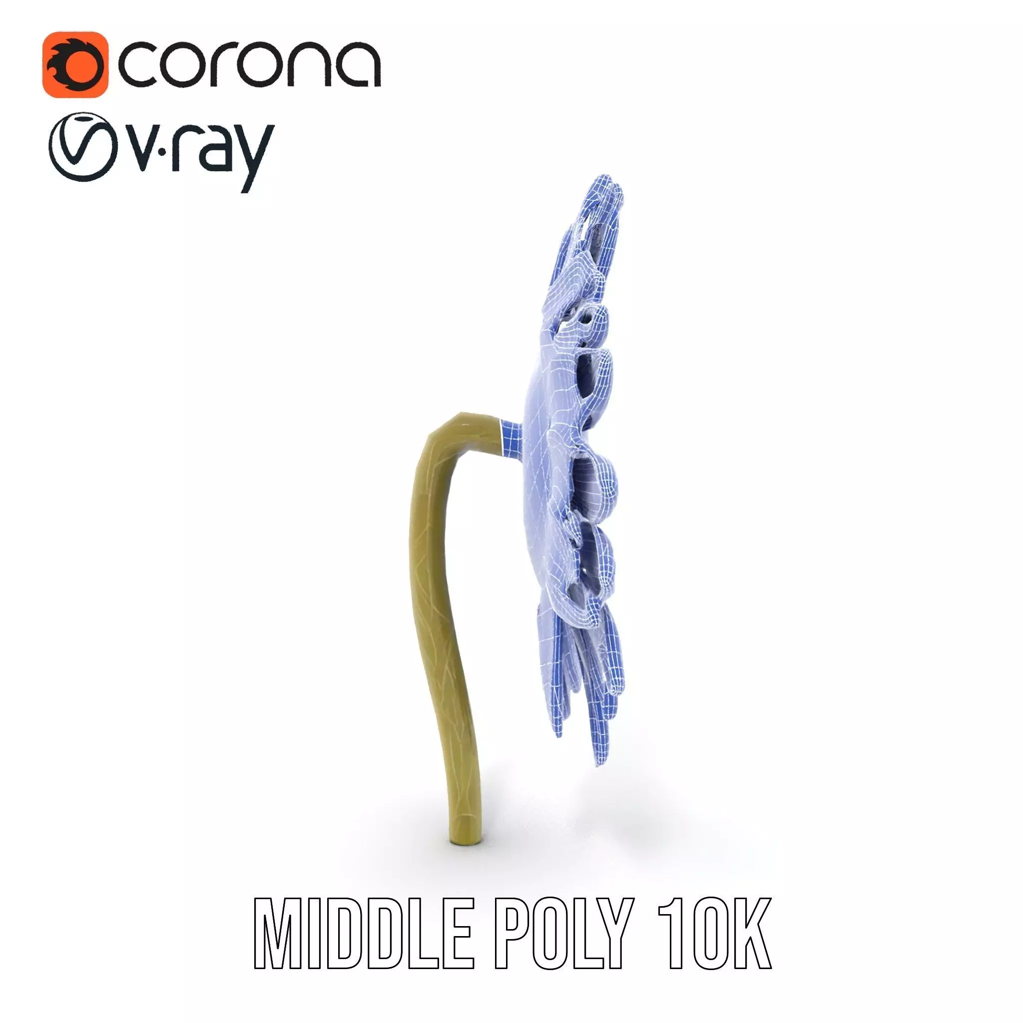 Radiant Sunflower model pack Low-poly 3D model_15