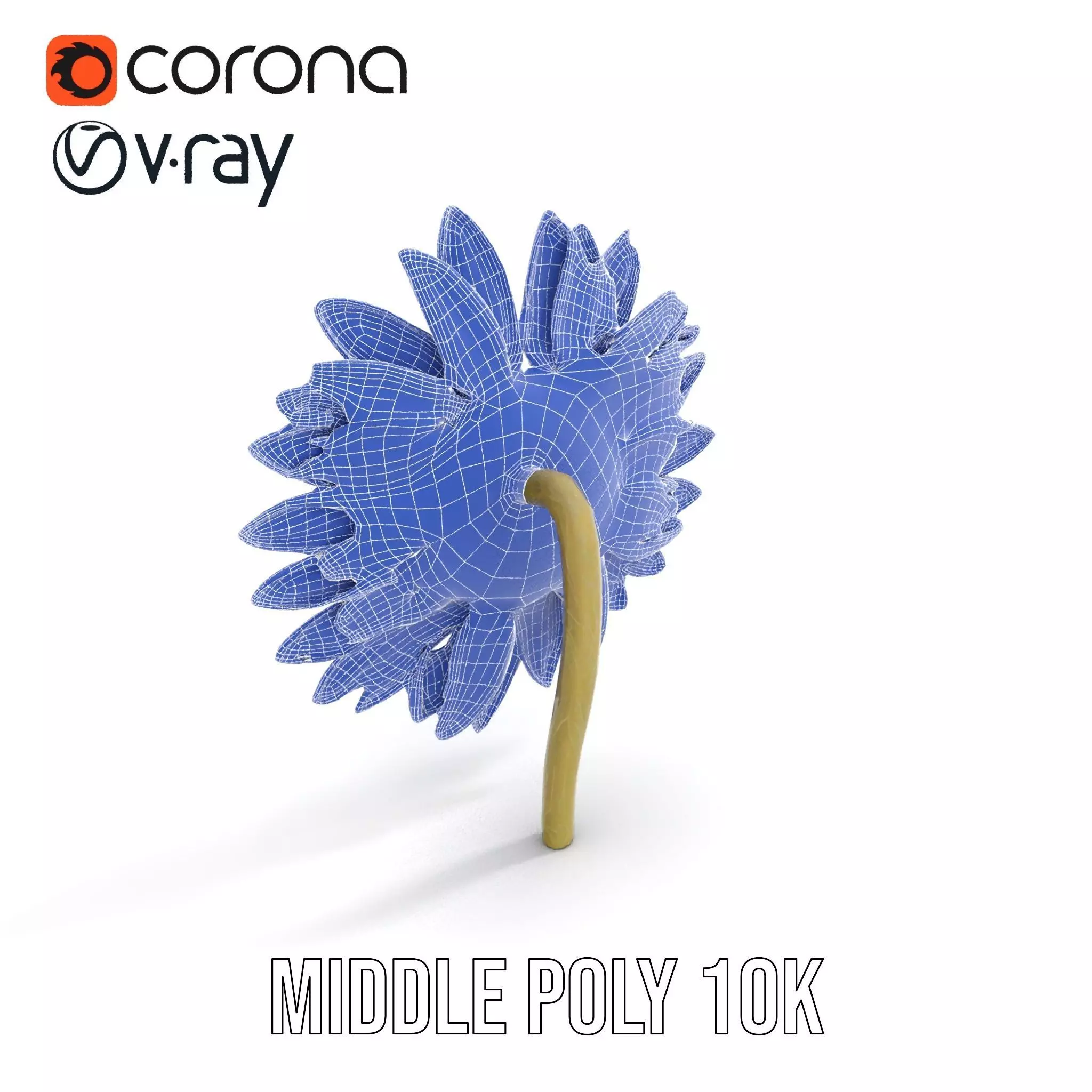 Radiant Sunflower model pack Low-poly 3D model_21