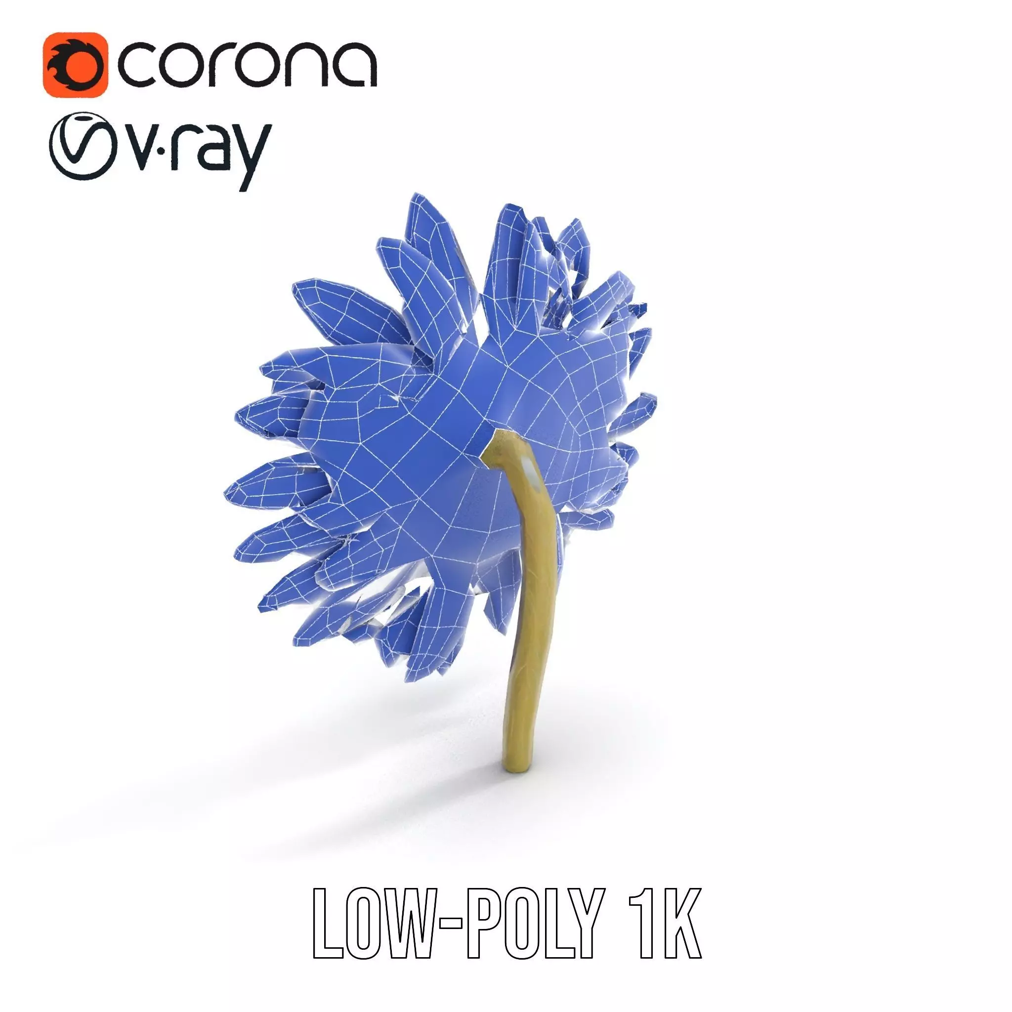 Radiant Sunflower model pack Low-poly 3D model_7