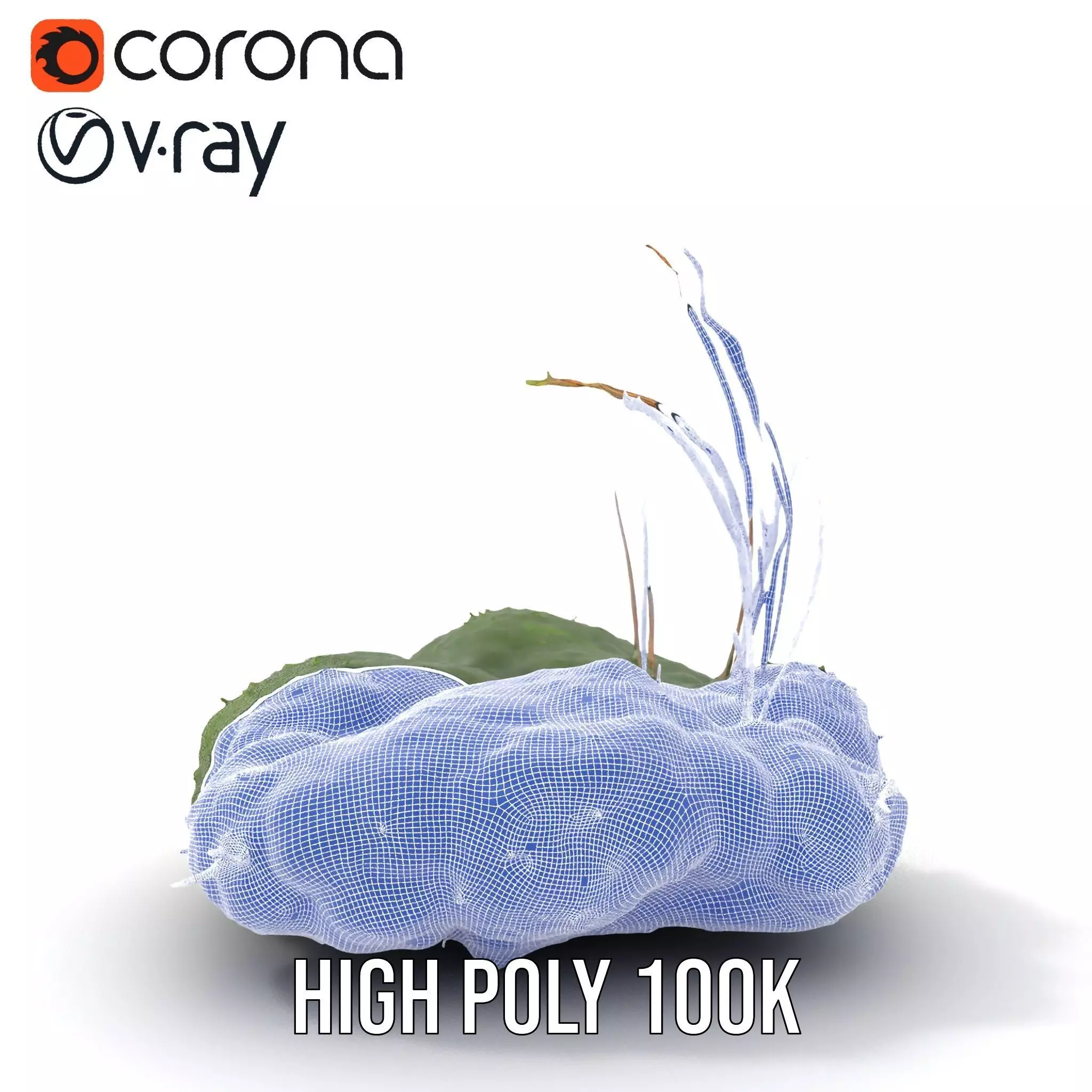 Lush Greenery Arrangement model pack Low-poly 3D model_33