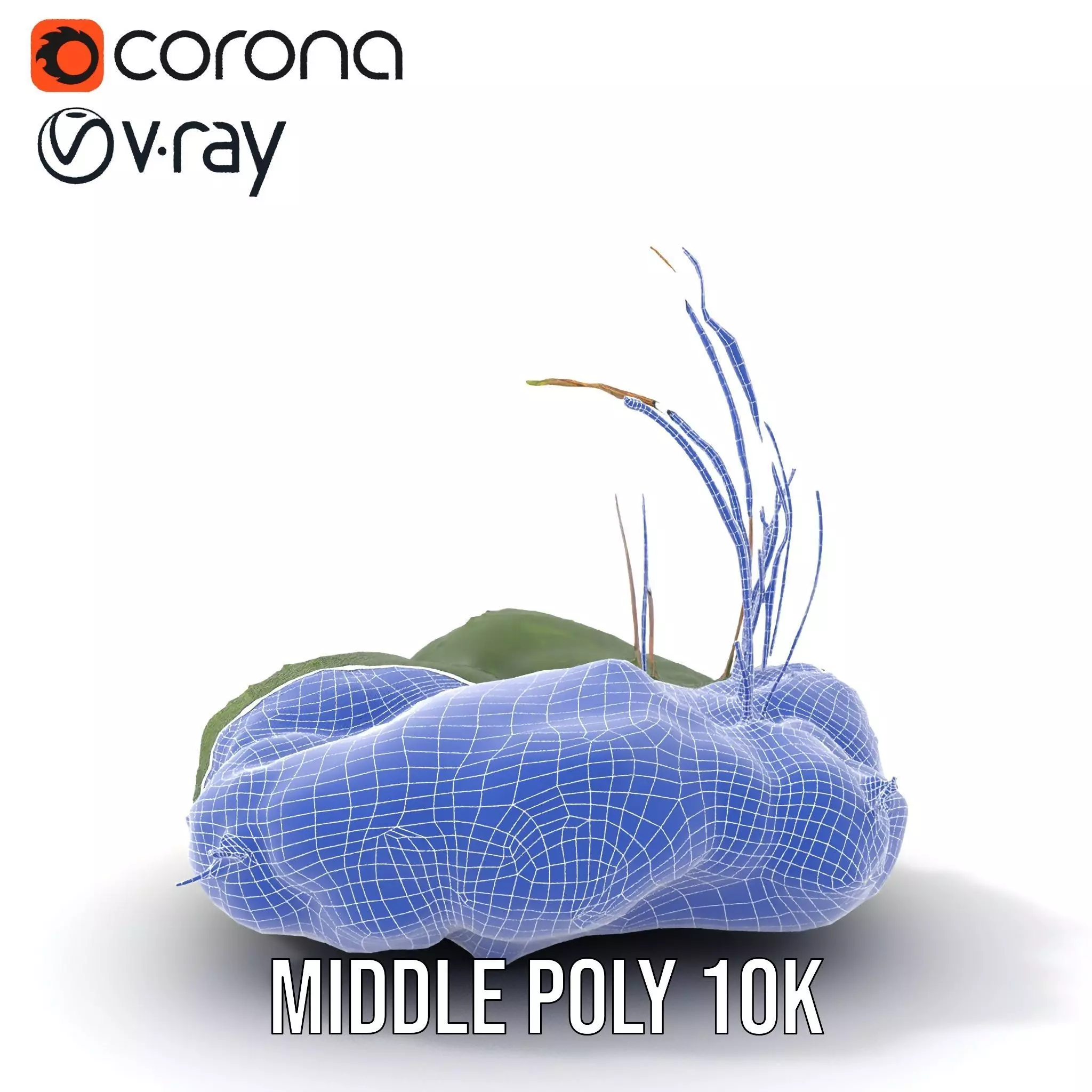 Lush Greenery Arrangement model pack Low-poly 3D model_27