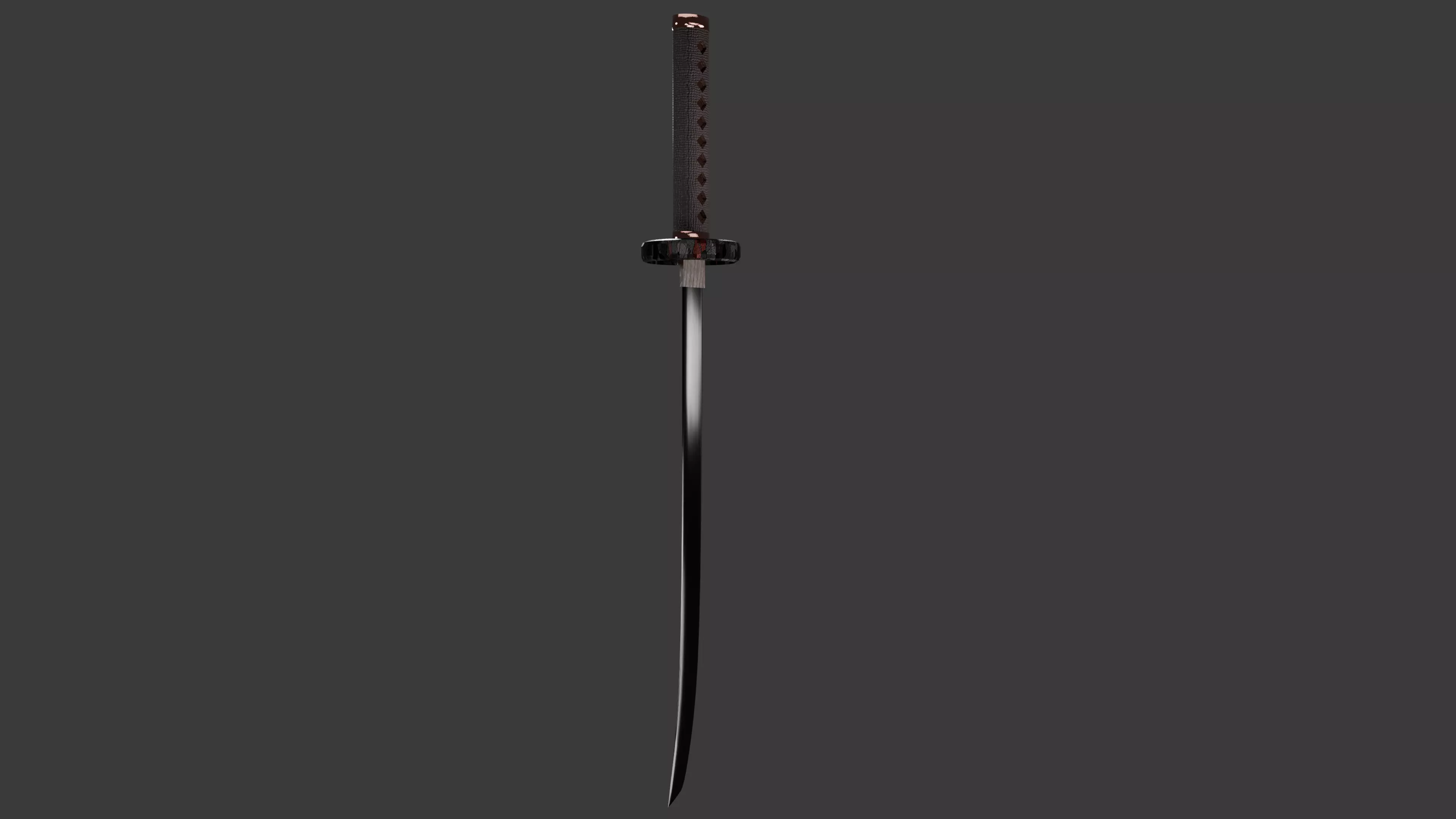 Samurai Katana 3D model_4