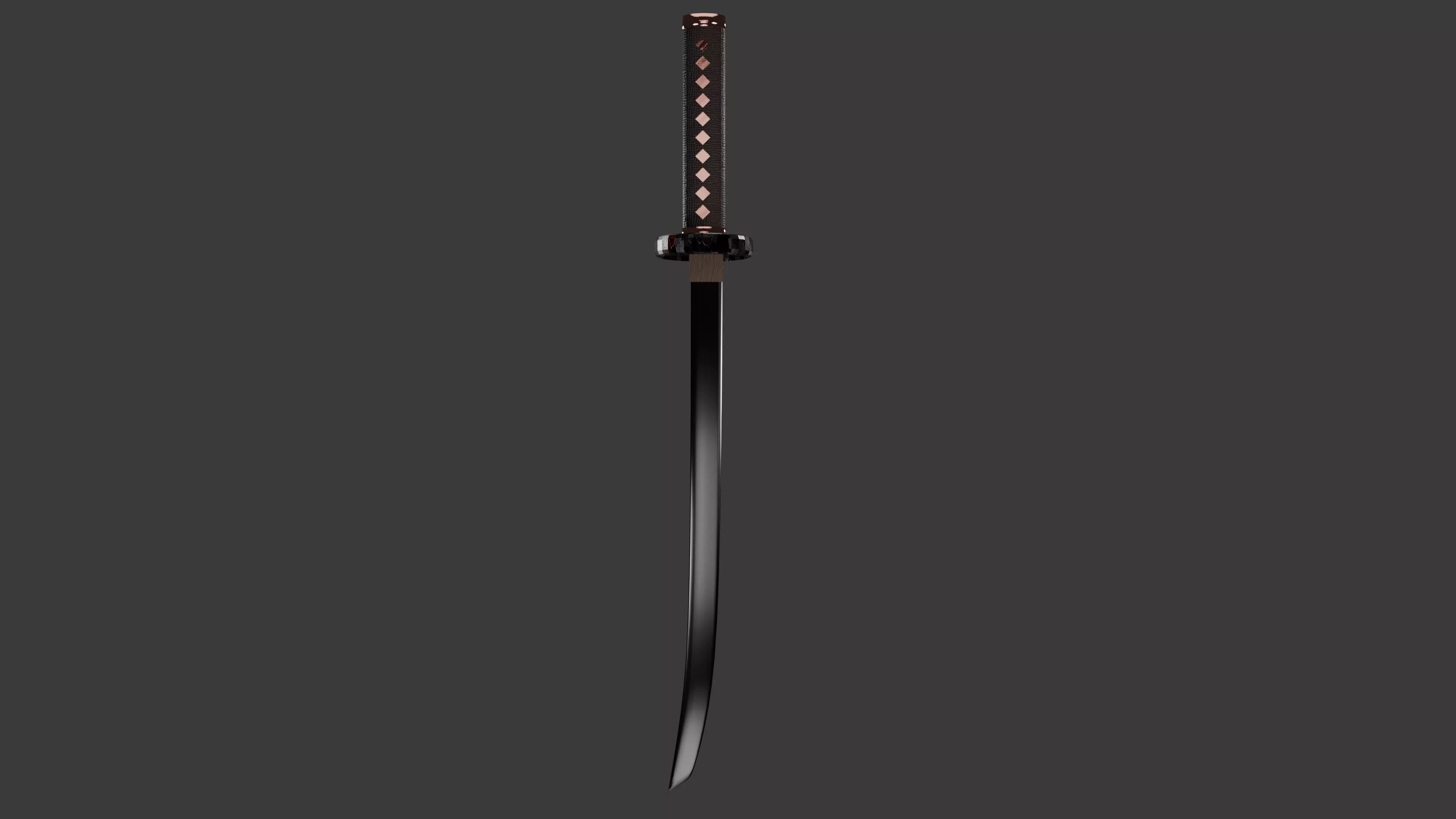Samurai Katana 3D model_0