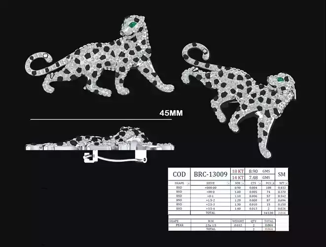 PANTHER PANDENT BROACH