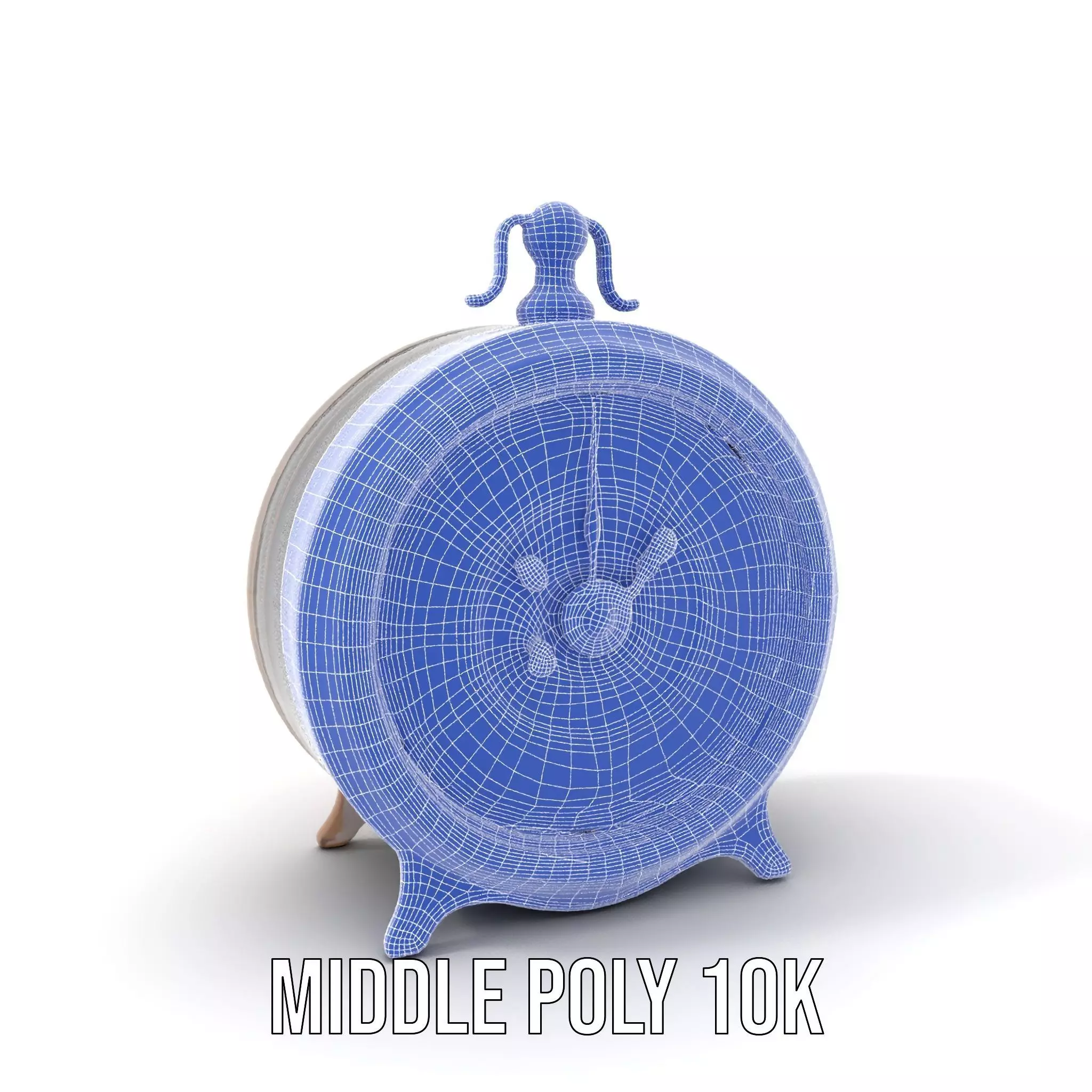 Vintage Brass Clock model pack Low-poly 3D model_24