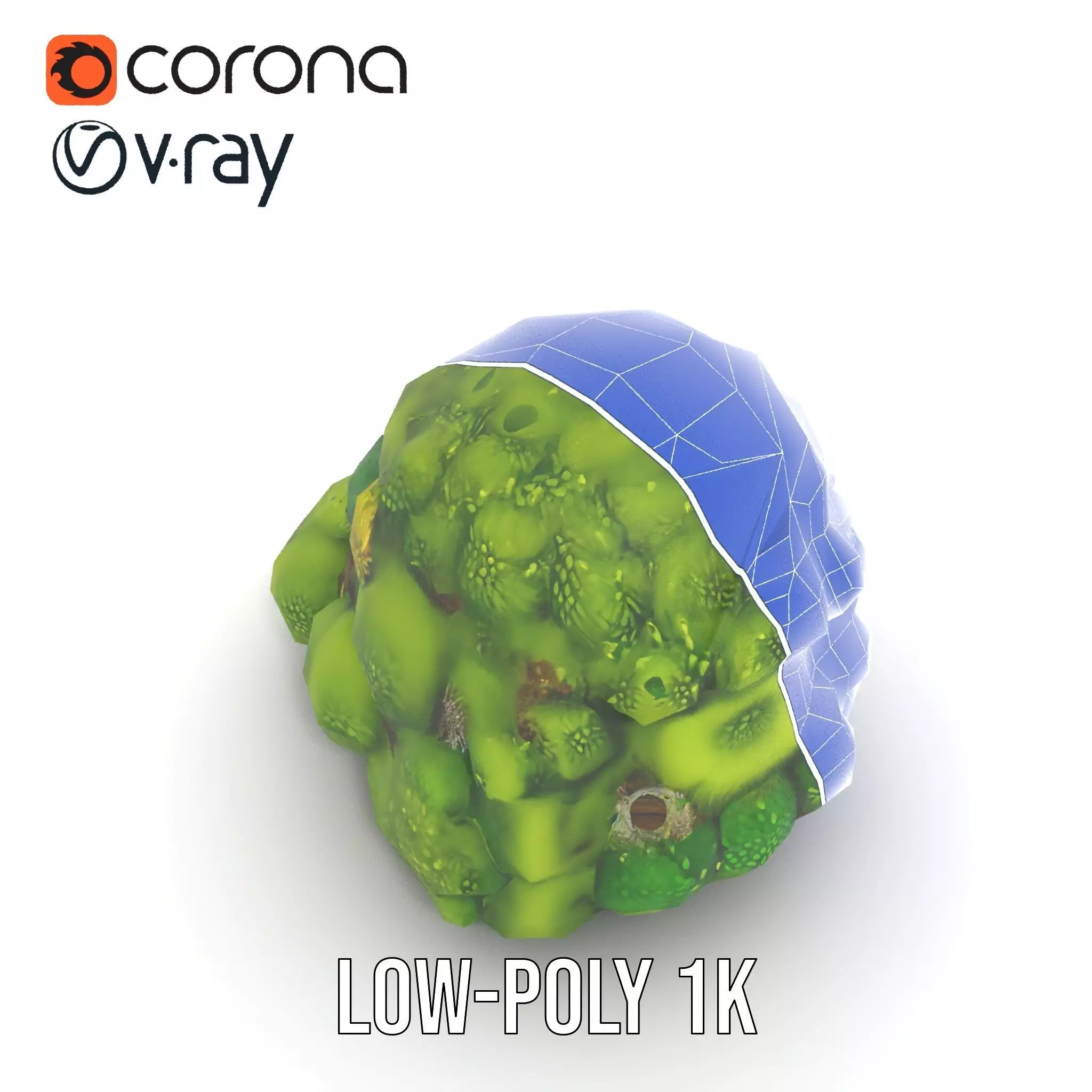 Lush Greenery Cluster model pack Low-poly 3D model_19