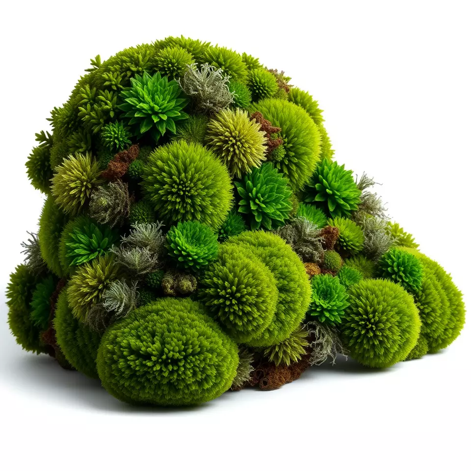 Lush Greenery Cluster model pack Low-poly 3D model_2