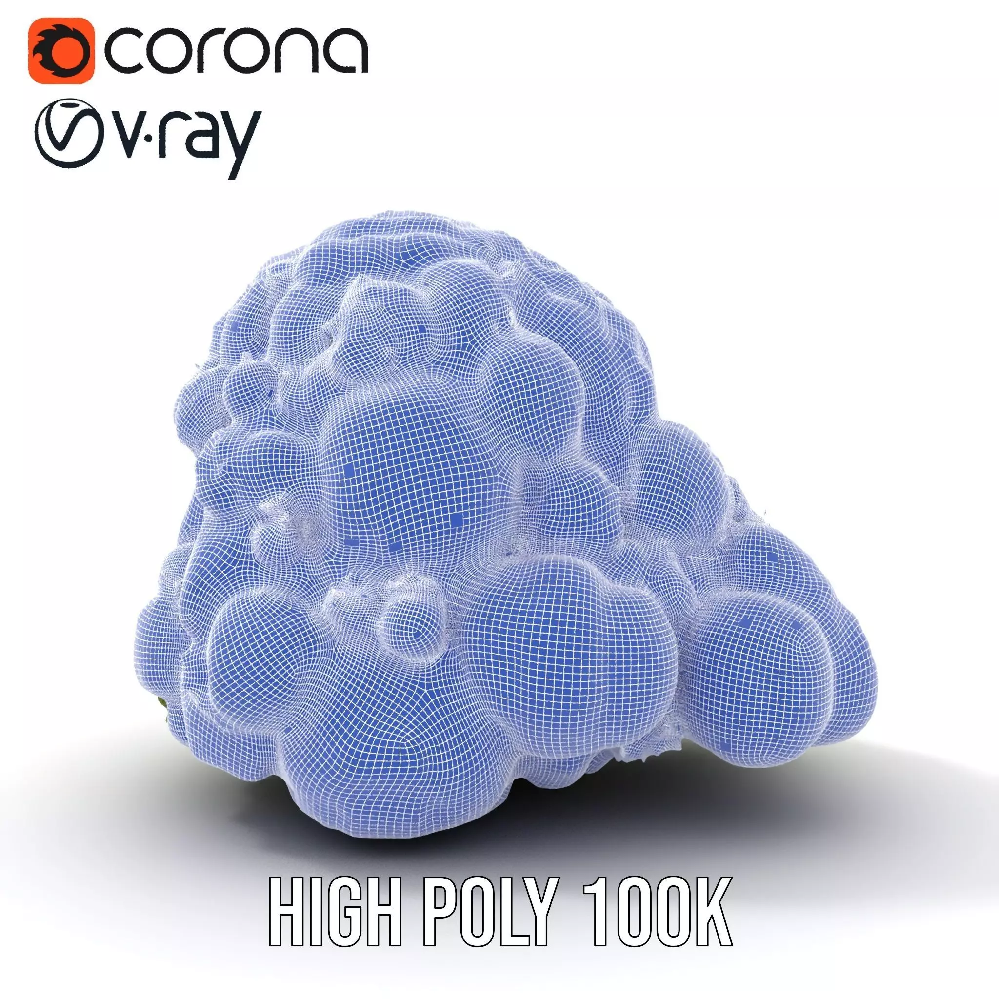 Lush Greenery Cluster model pack Low-poly 3D model_33