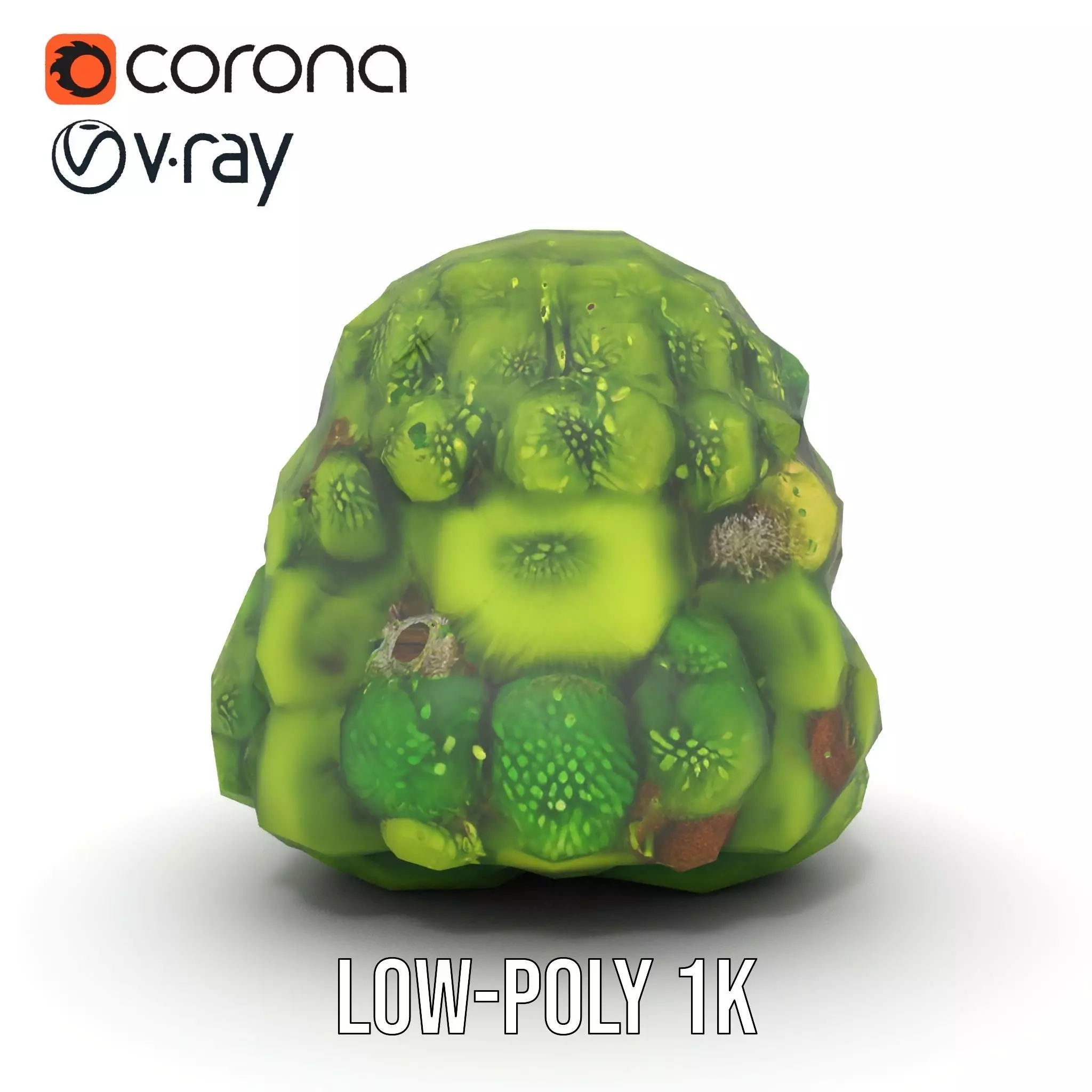 Lush Greenery Cluster model pack Low-poly 3D model_9