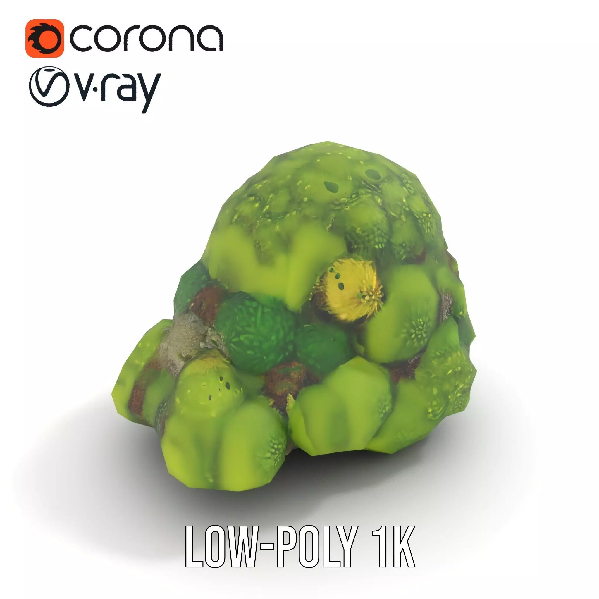 Lush Greenery Cluster model pack Low-poly 3D model_22