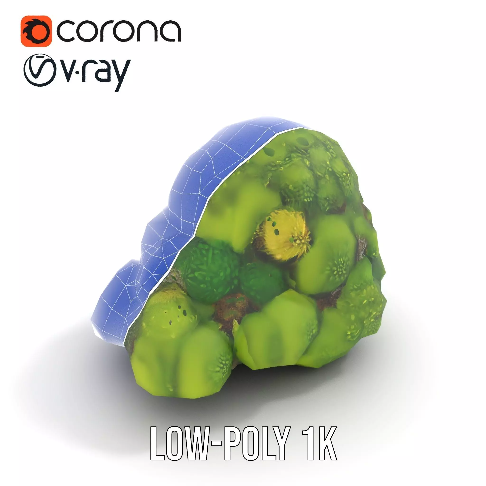 Lush Greenery Cluster model pack Low-poly 3D model_17