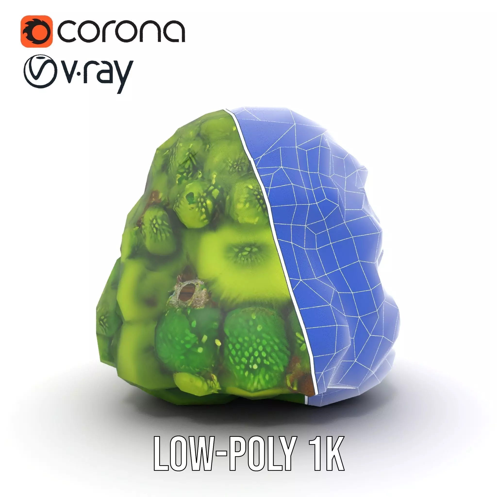 Lush Greenery Cluster model pack Low-poly 3D model_24