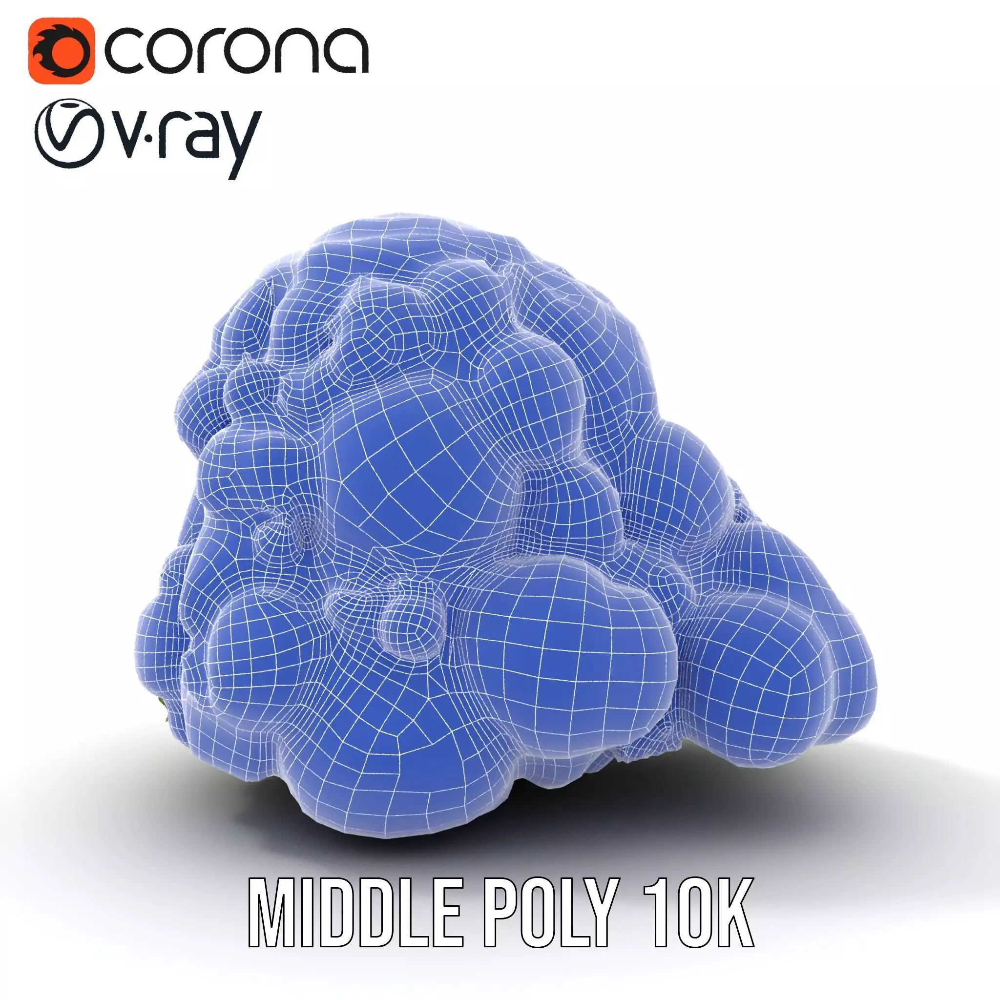 Lush Greenery Cluster model pack Low-poly 3D model_11