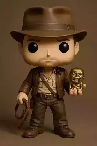 Funko - Indiana Jones Printable 3D print model