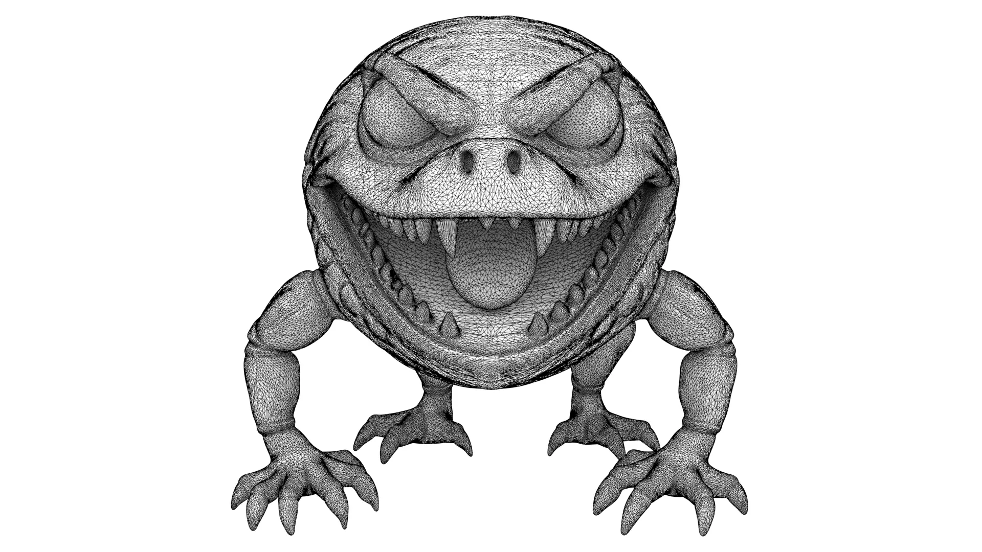 Monster character 10 3D model_9