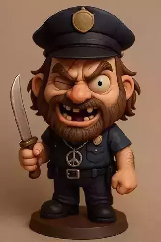 ALKODI - Policie Printable Doll