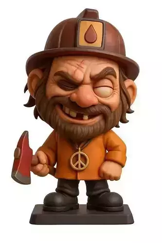 ALKODI - Firefighter Printable Doll