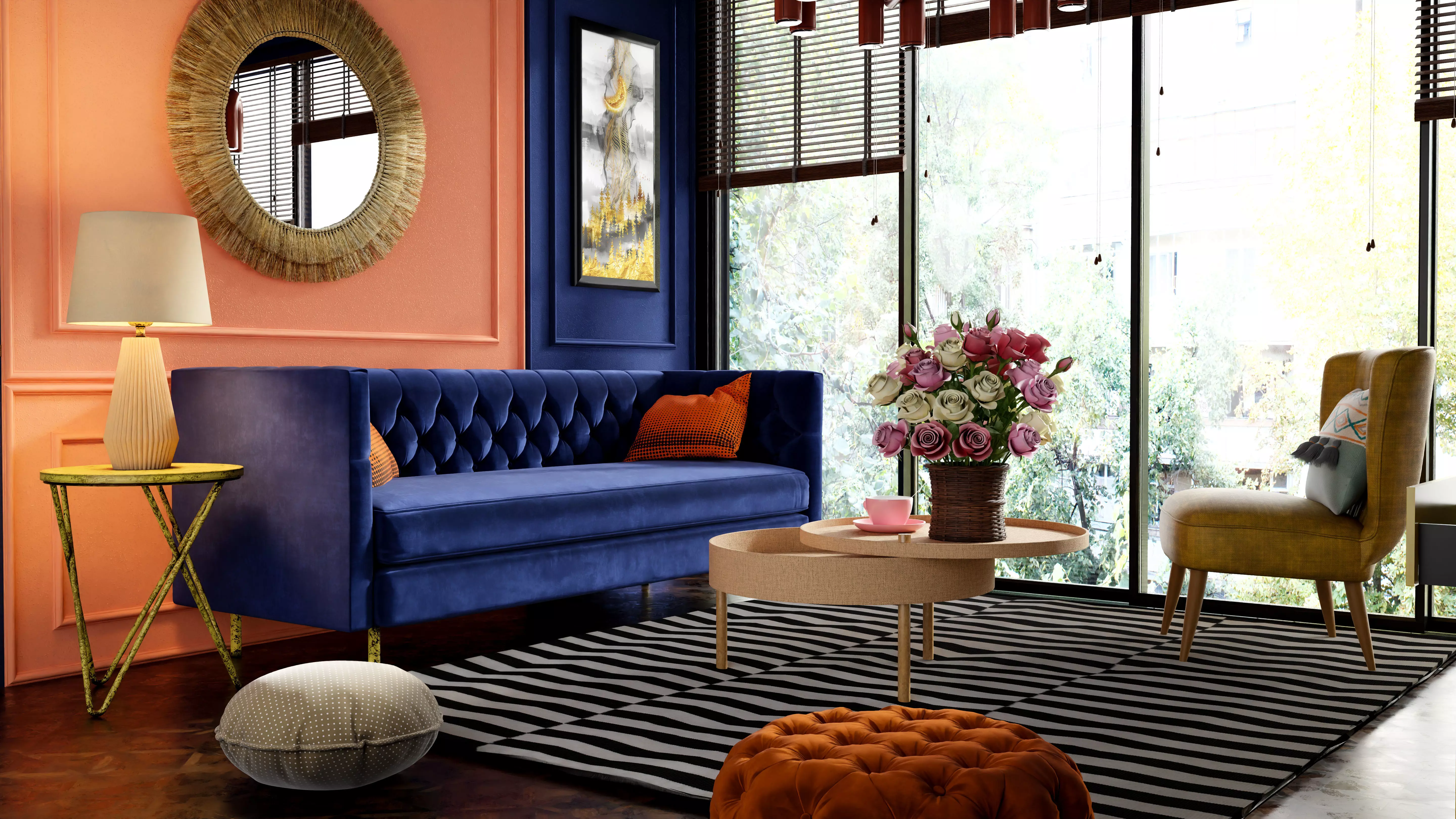 Contemporary Living Room 3D model