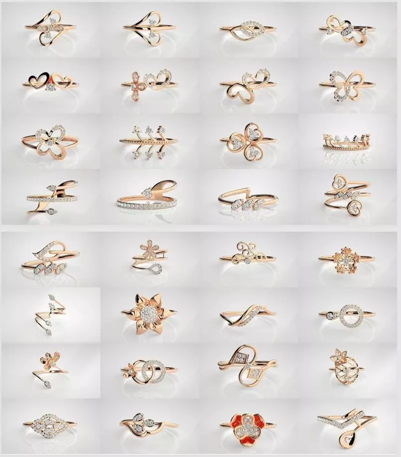 LADESI LIGHT WEIGHT RINGS  3D print model_4