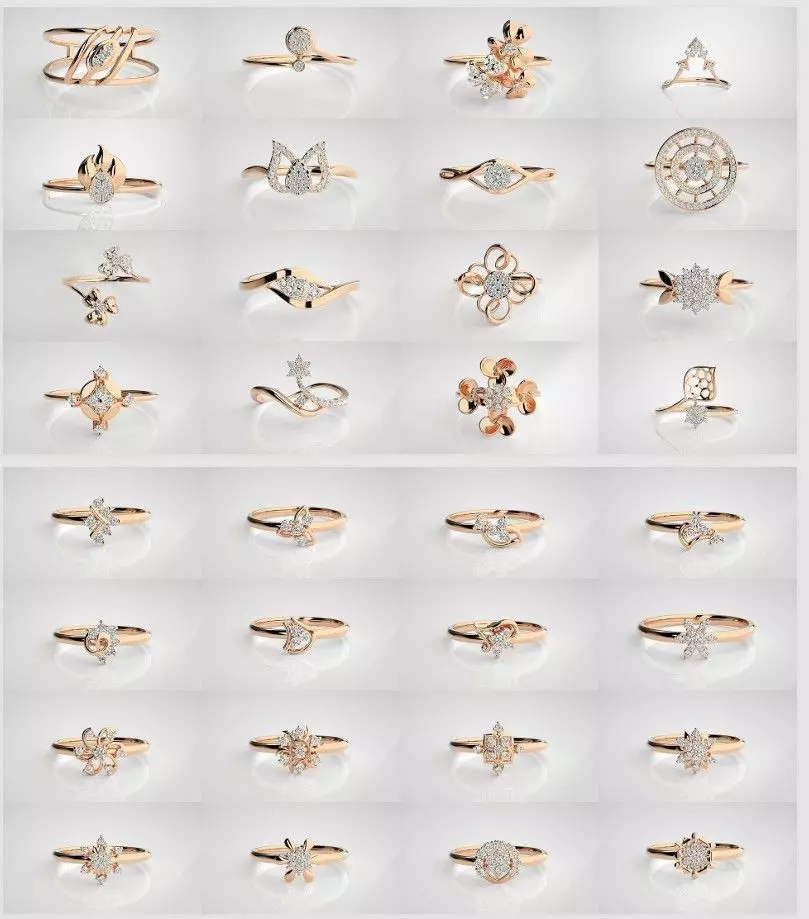 LADESI LIGHT WEIGHT RINGS  3D print model_0