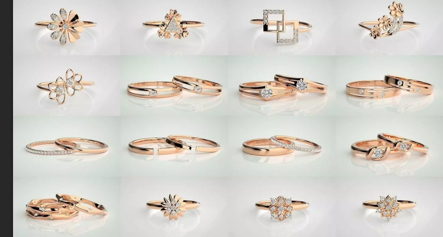 LADESI LIGHT WEIGHT RINGS  3D print model_11