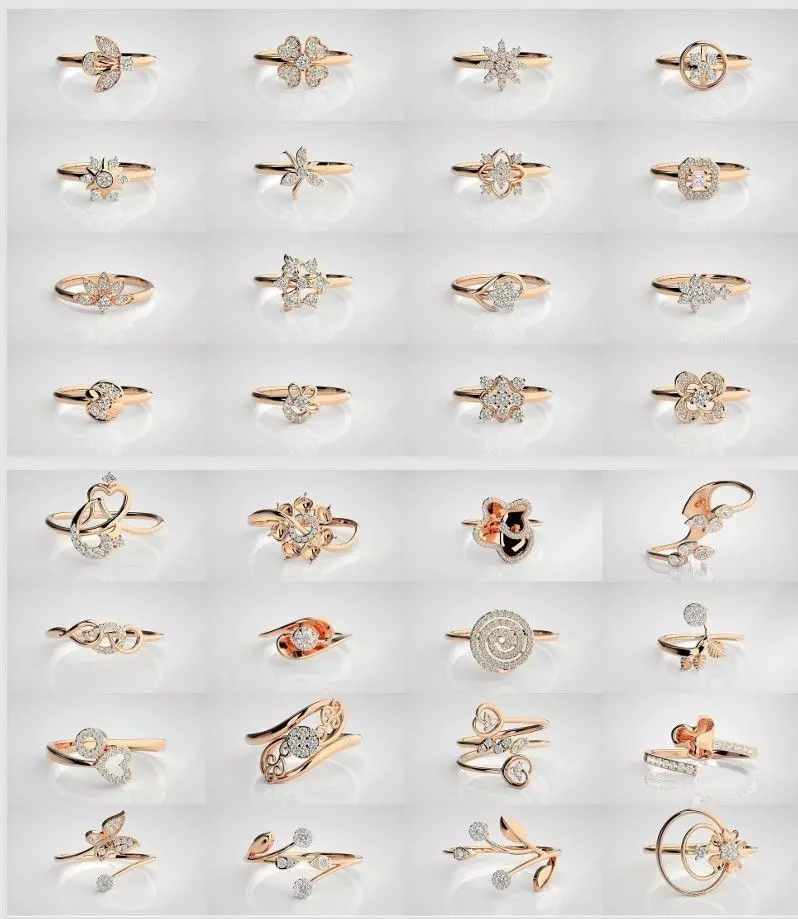 LADESI LIGHT WEIGHT RINGS  3D print model_3