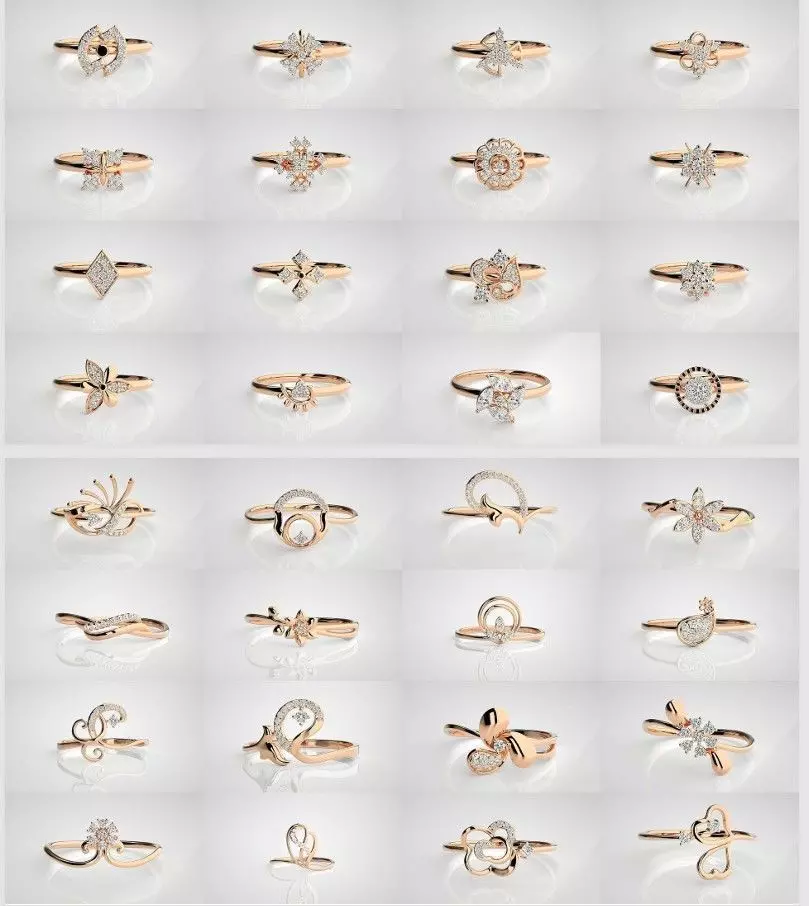 LADESI LIGHT WEIGHT RINGS  3D print model_2