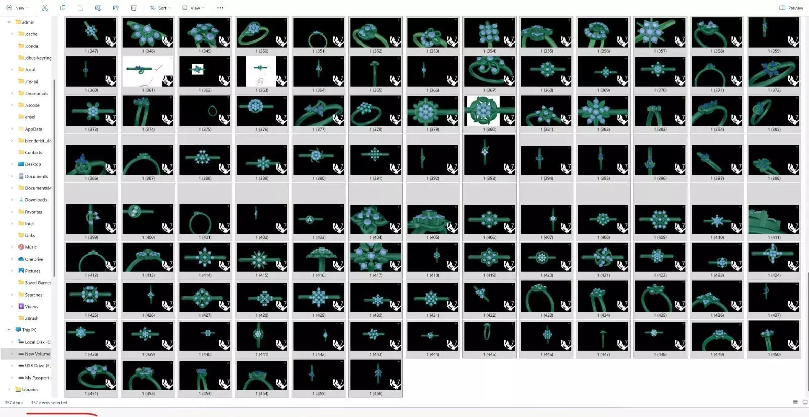 LADESI LIGHT WEIGHT RINGS  3D print model_12