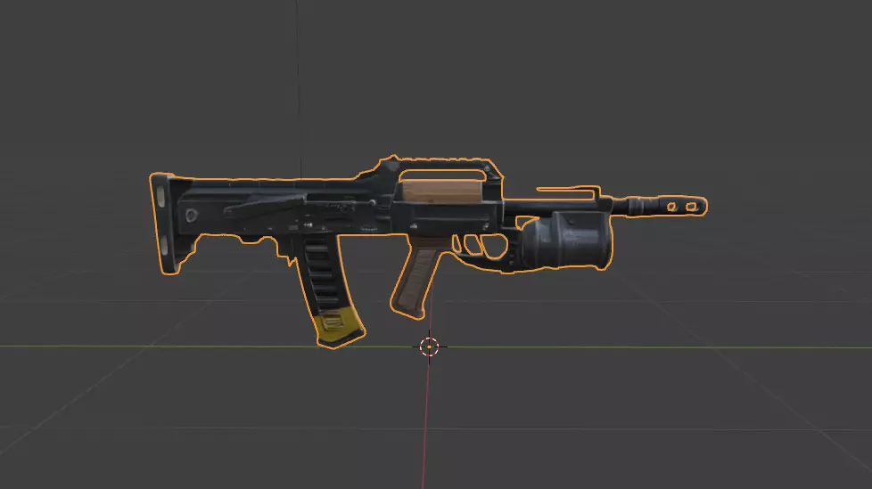 Grom S14 gun  3D model_0