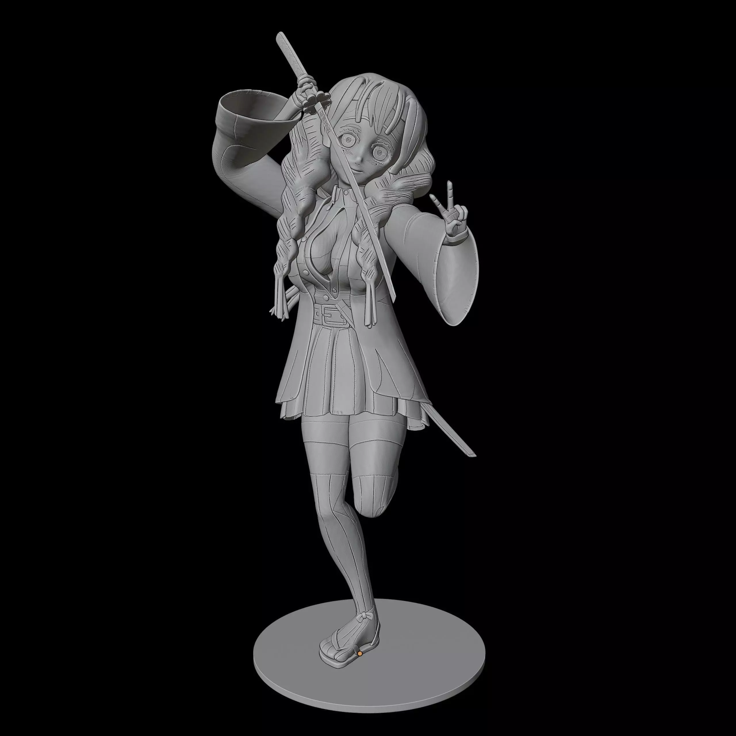 Mitsuri Kanroji 3D print model_1