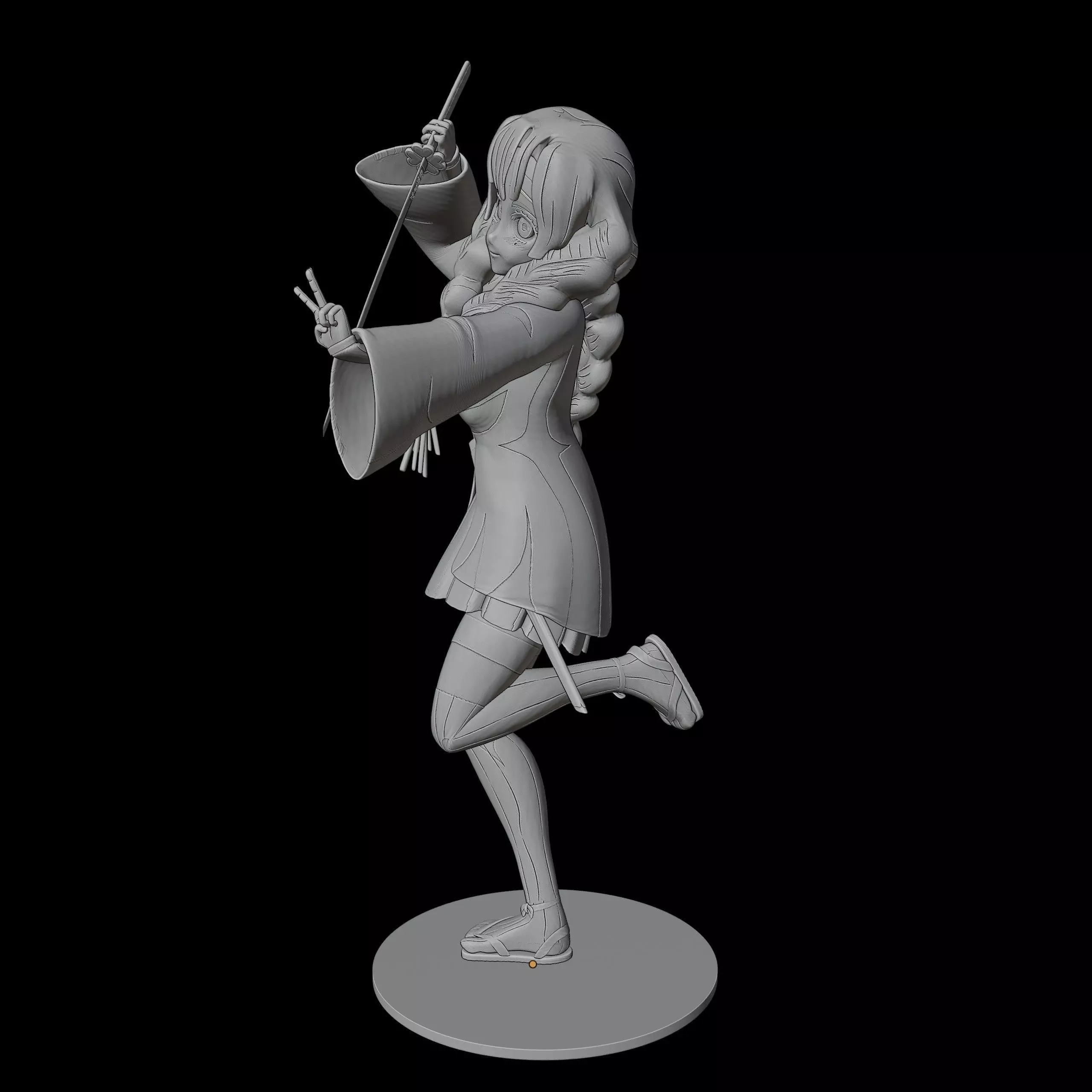 Mitsuri Kanroji 3D print model_3