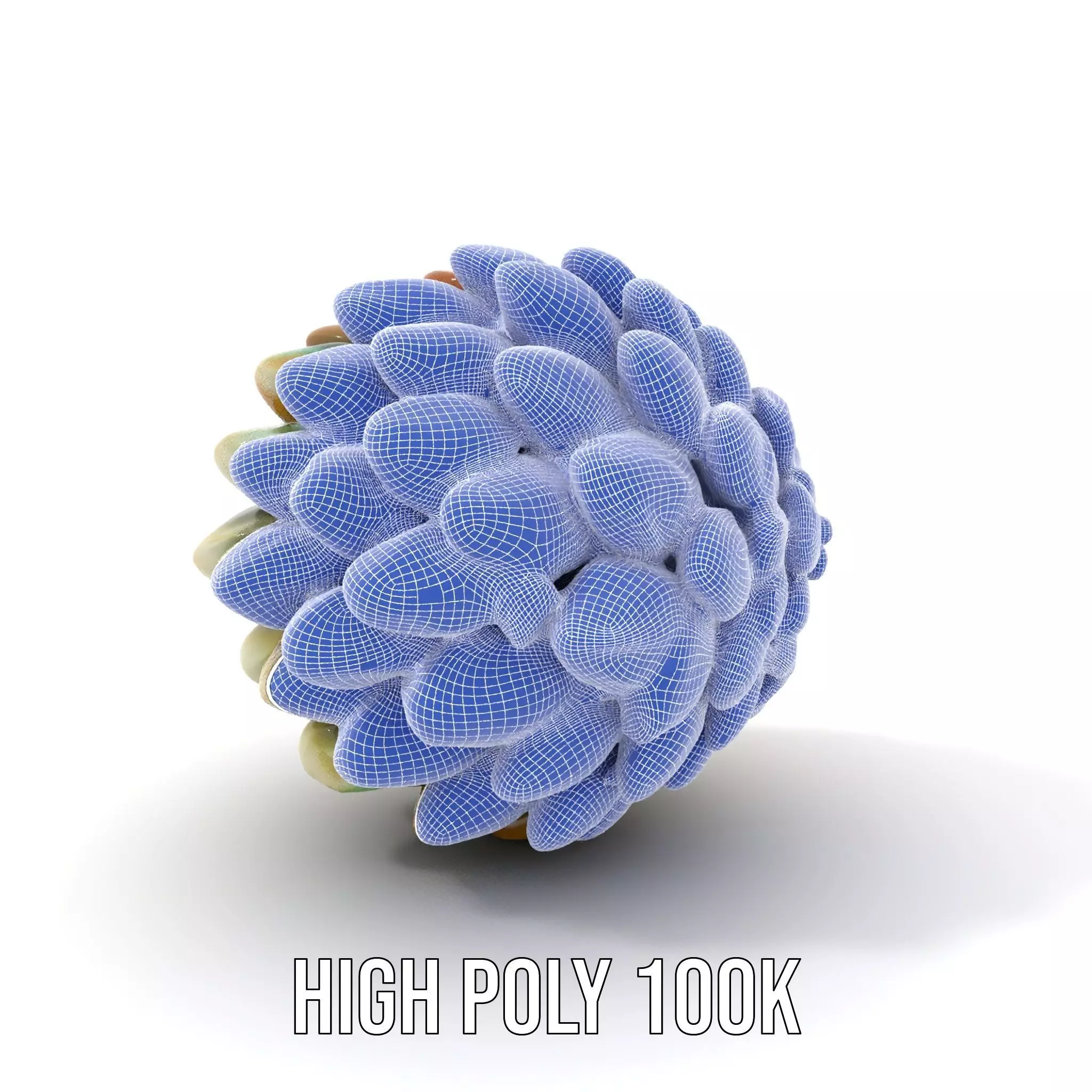 Iridescent Pinecone model pack Low-poly 3D model_4