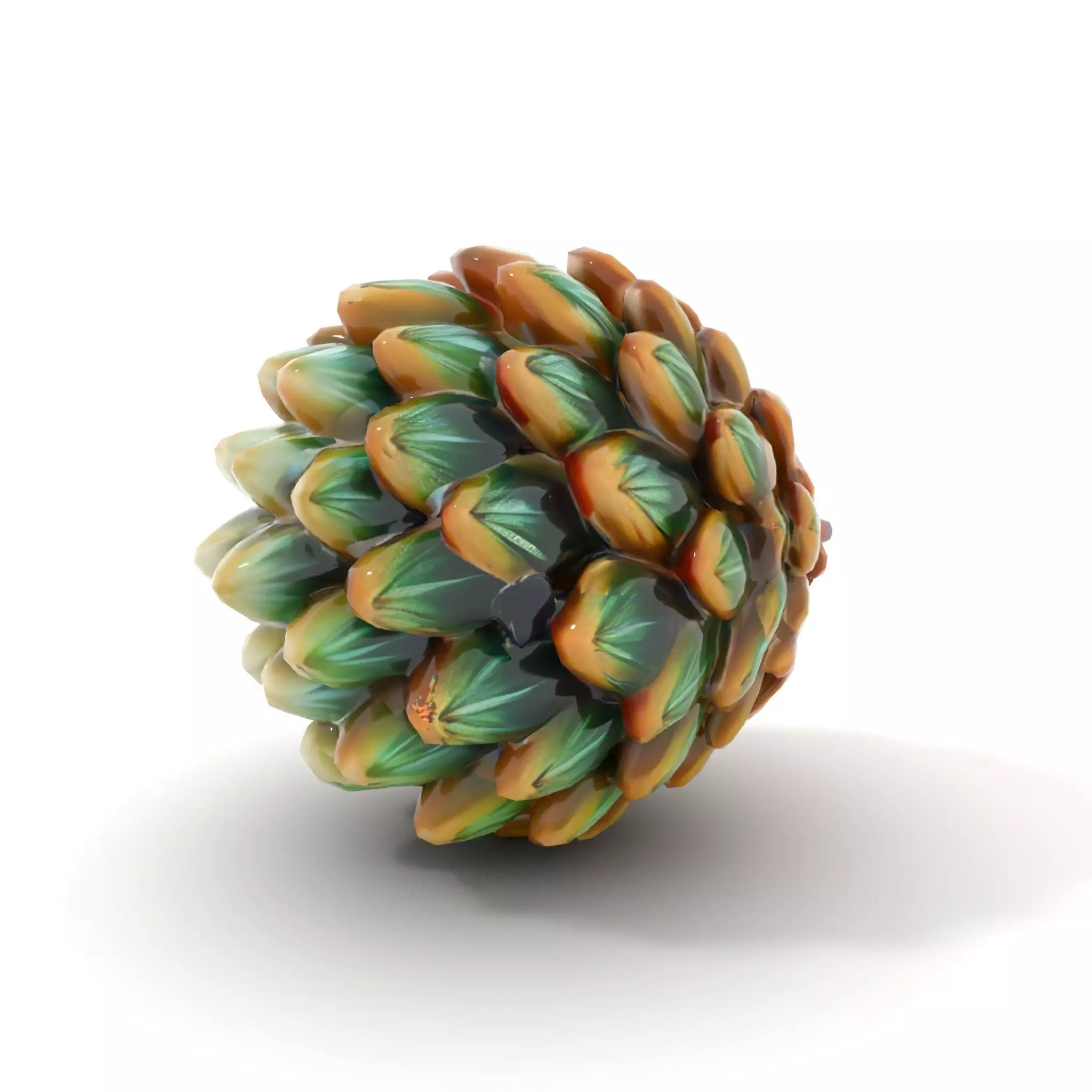 Iridescent Pinecone model pack Low-poly 3D model_18