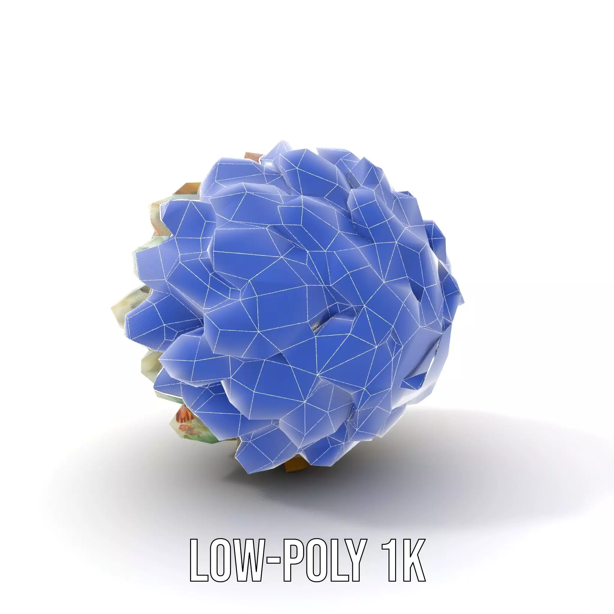 Iridescent Pinecone model pack Low-poly 3D model_27
