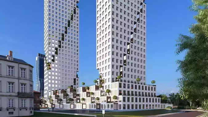 parametric twin towers