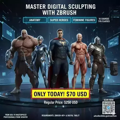 Pack Learn Zbrush and Sculpt Epic Characters 3D model