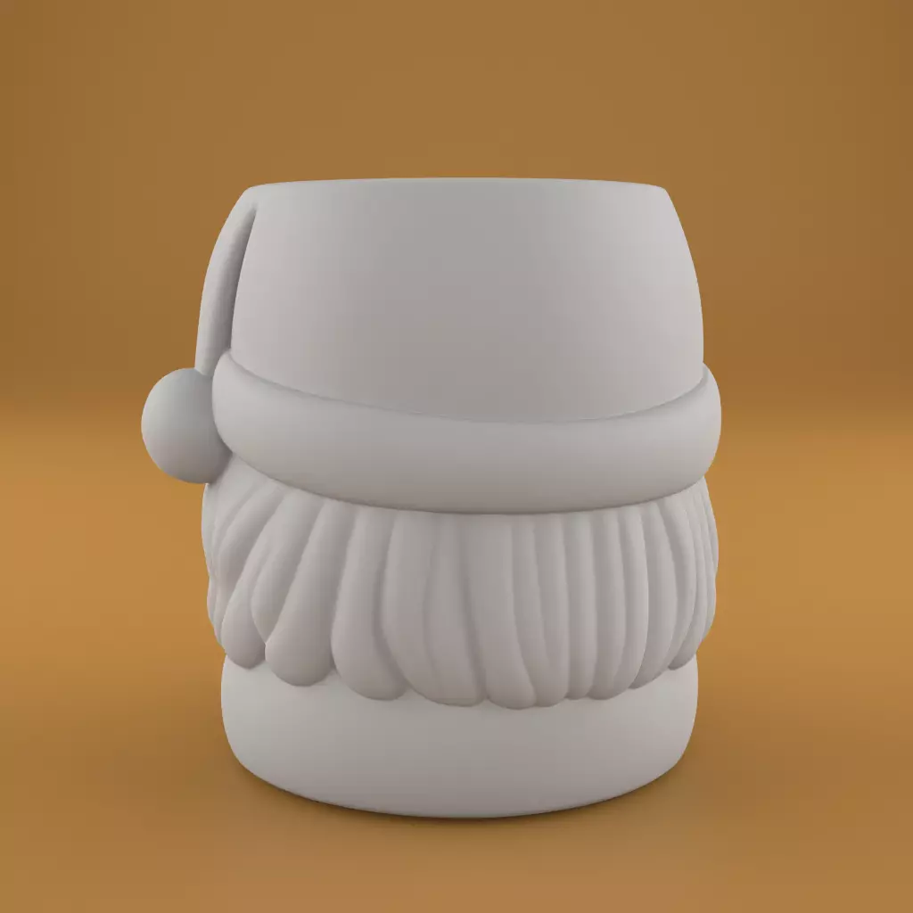 Santa Claus Planter 3D print model_6