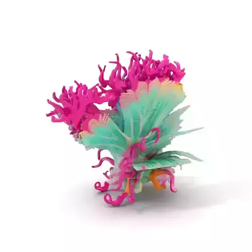 Vibrant Aquatic Flora model pack Low-poly 3D model