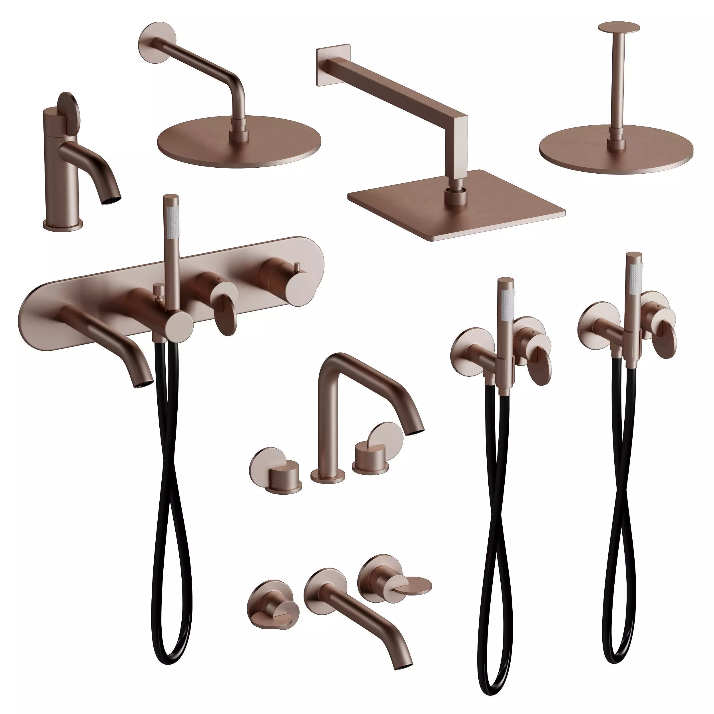 Agape Limon Thermostatic Group corona Low-poly 3D model