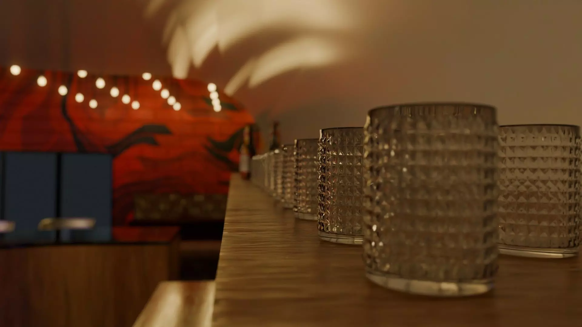 Bar interior Low-poly 3D model_18