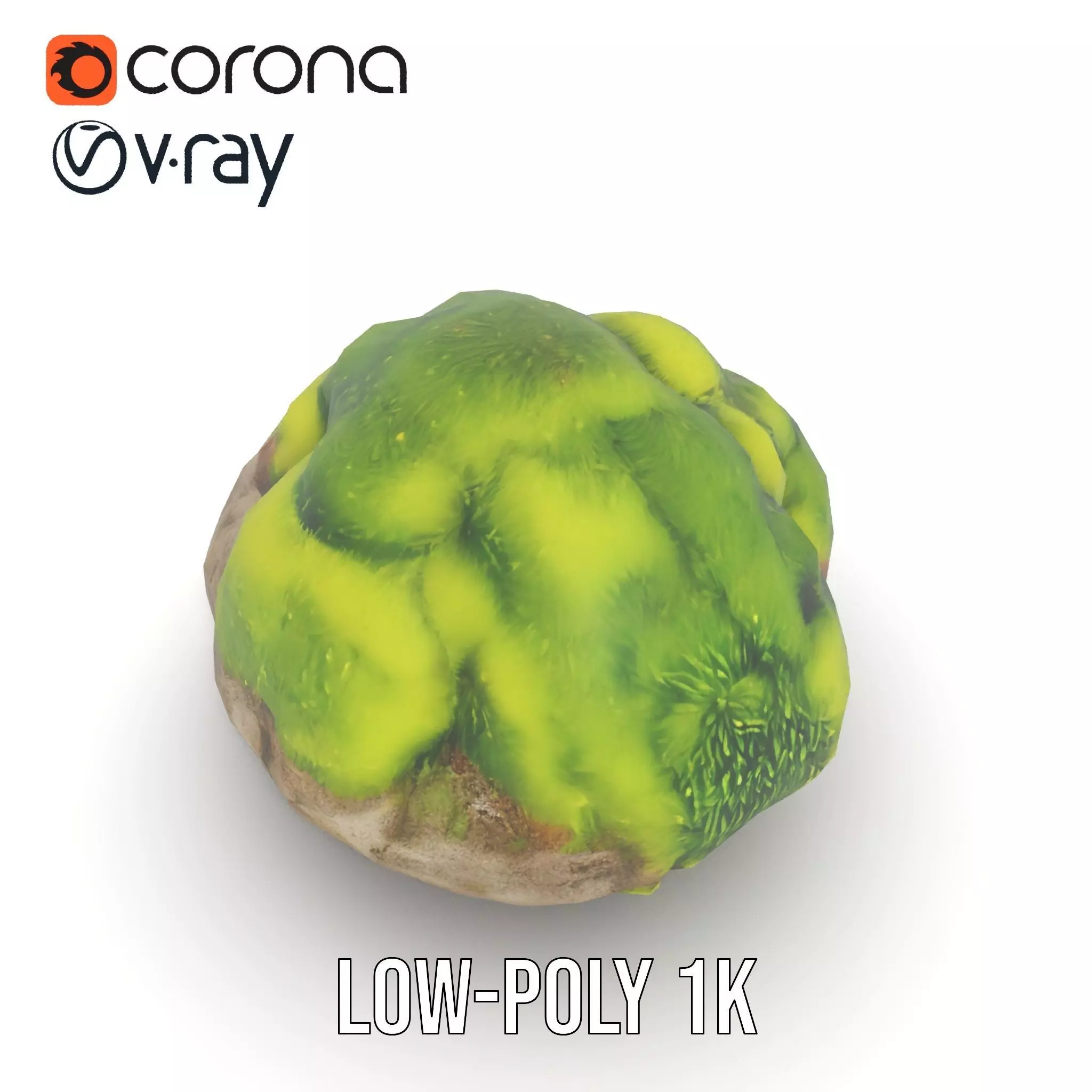 Green Mossy Rock model pack Texture_9